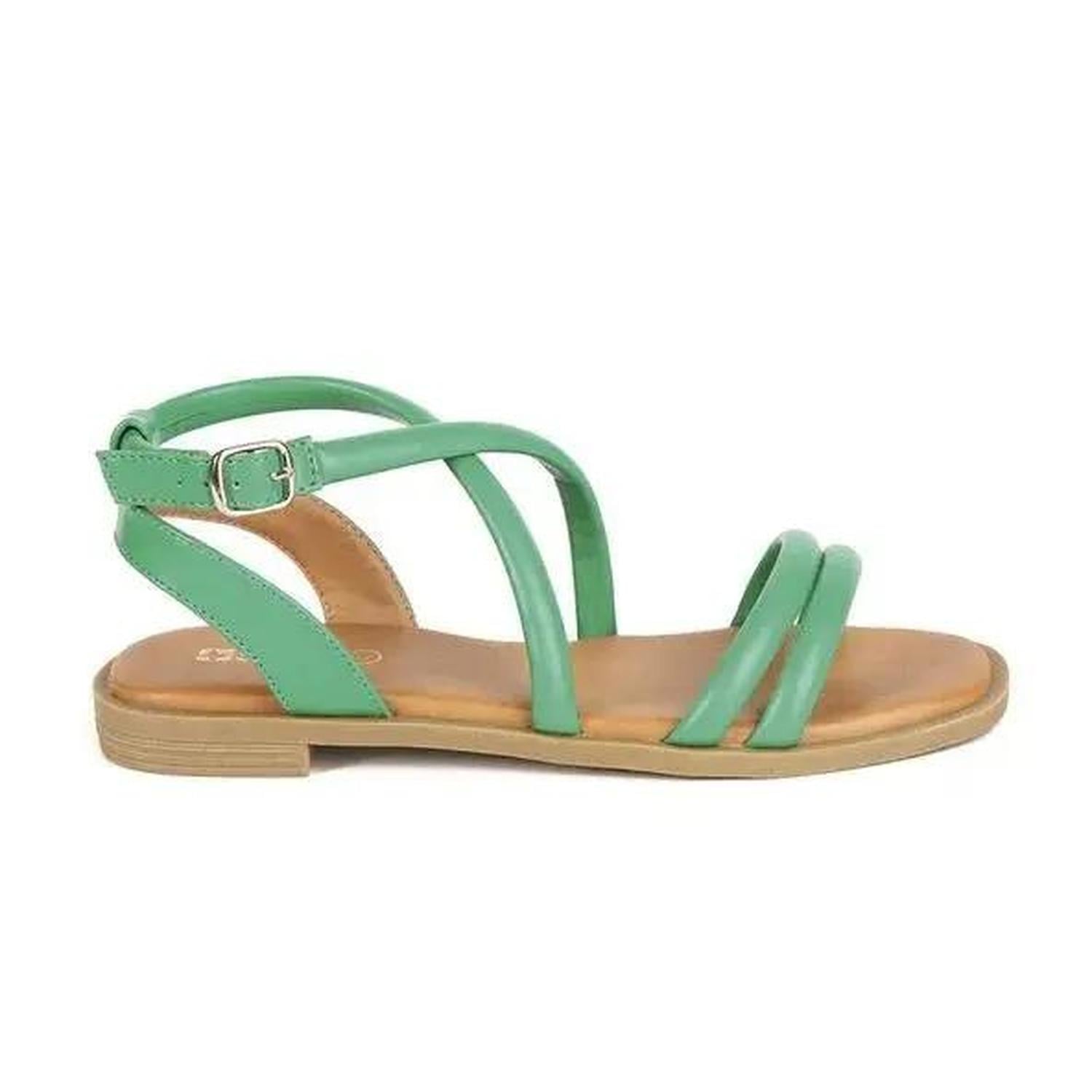 SANDALIA MUJER STHEF CASUAL VERDE 7743 - 1