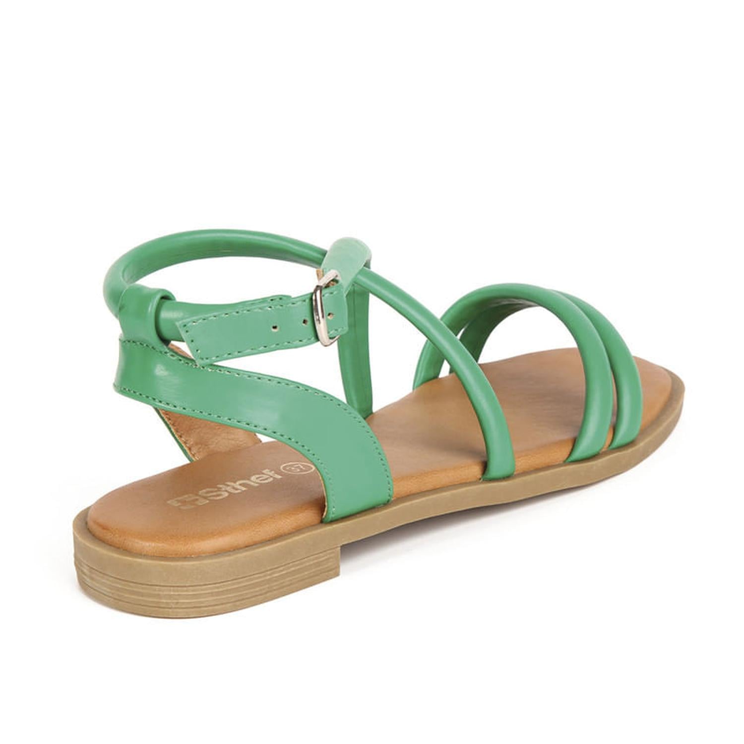 SANDALIA MUJER STHEF CASUAL VERDE 7743 - 3