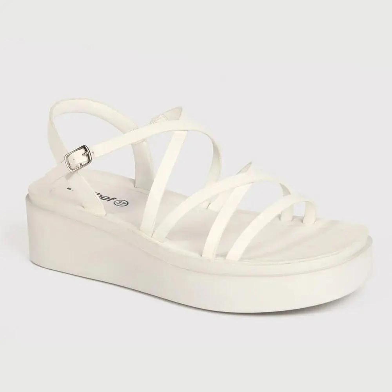 SANDALIA MUJER STHEF CASUAL BLANCO 7749 - 1