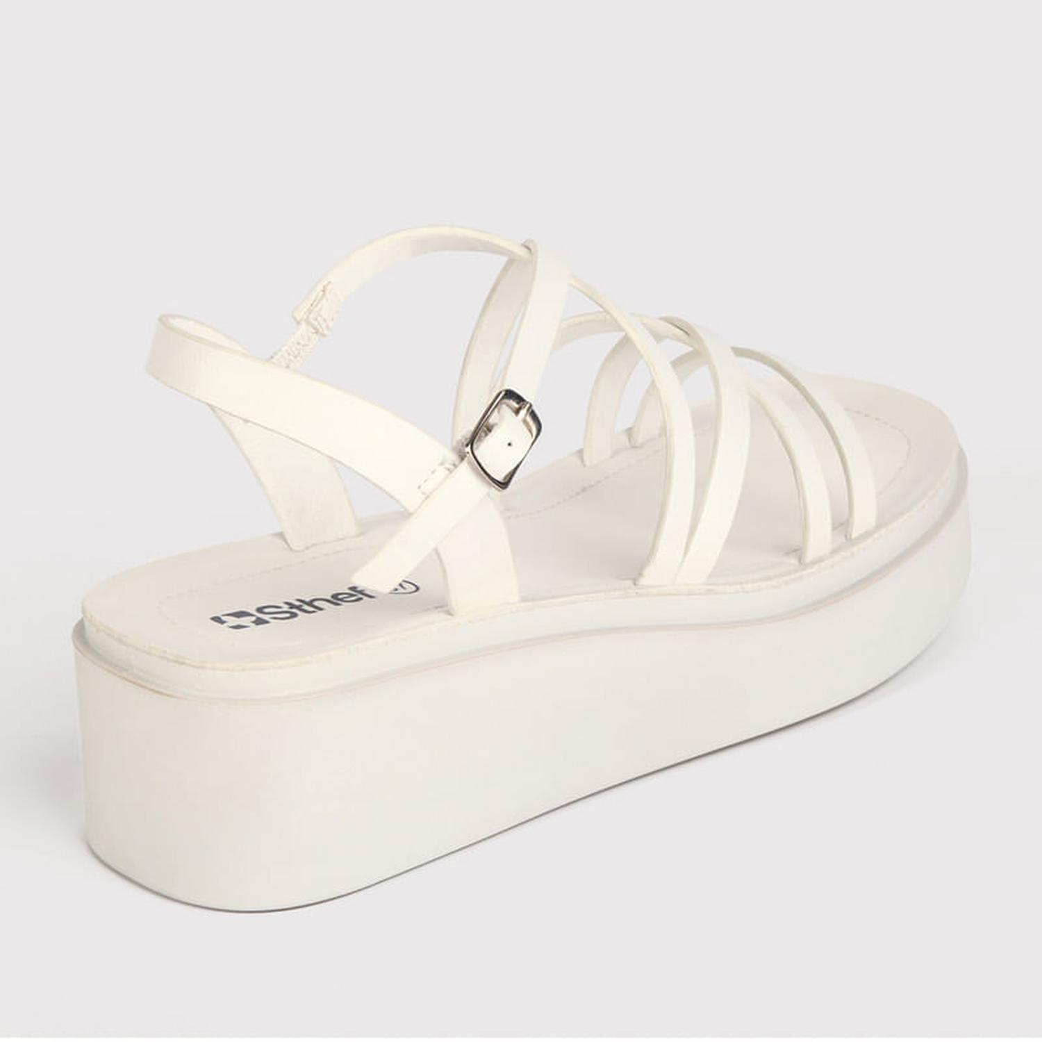 SANDALIA MUJER STHEF CASUAL BLANCO 7749 - 3