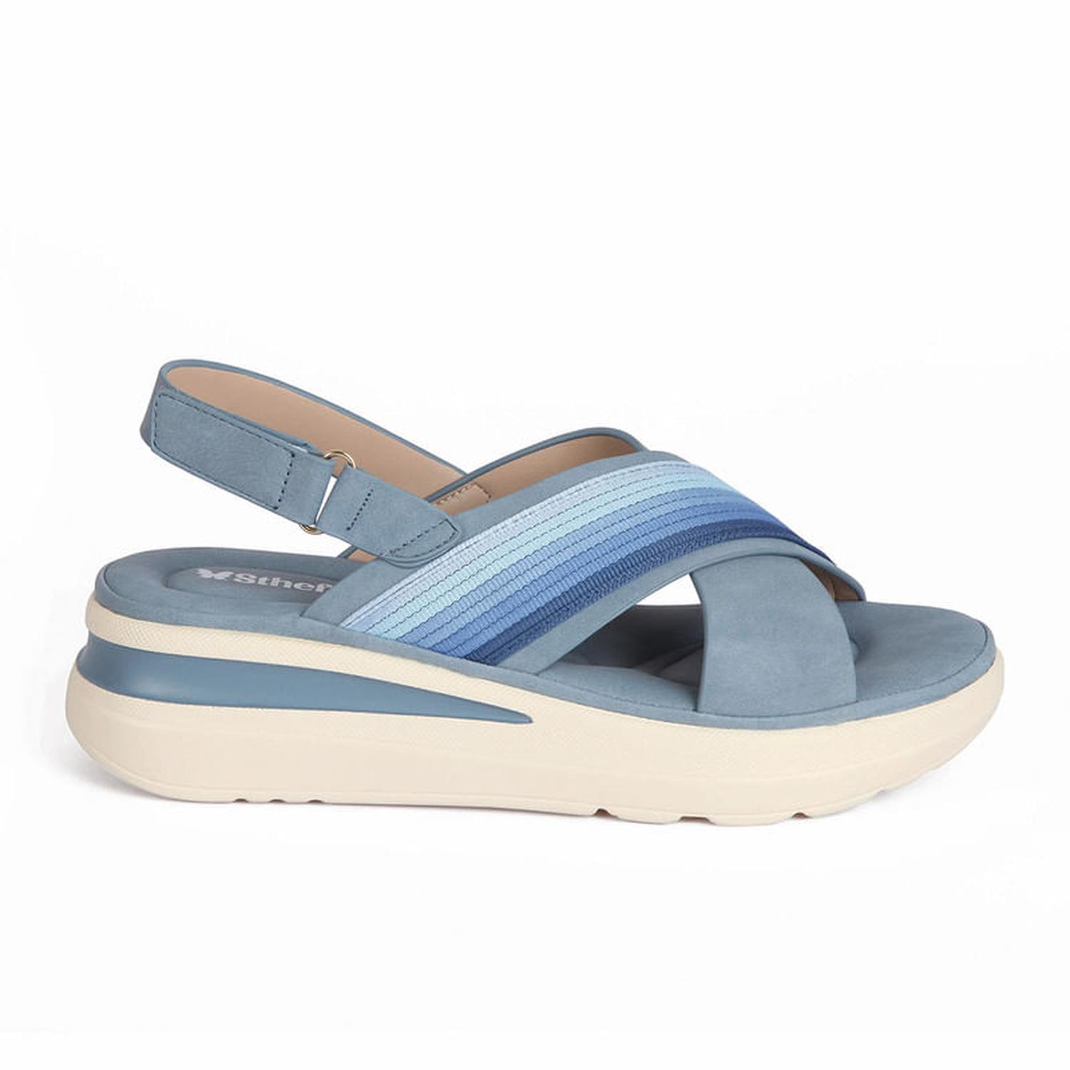 SANDALIA MUJER STHEF CASUAL AZUL 7792 - 2