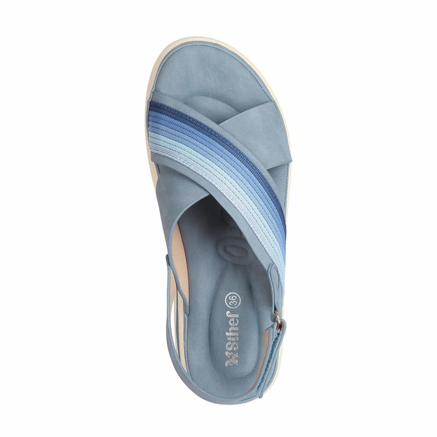 SANDALIA MUJER STHEF CASUAL AZUL 7792 - 4