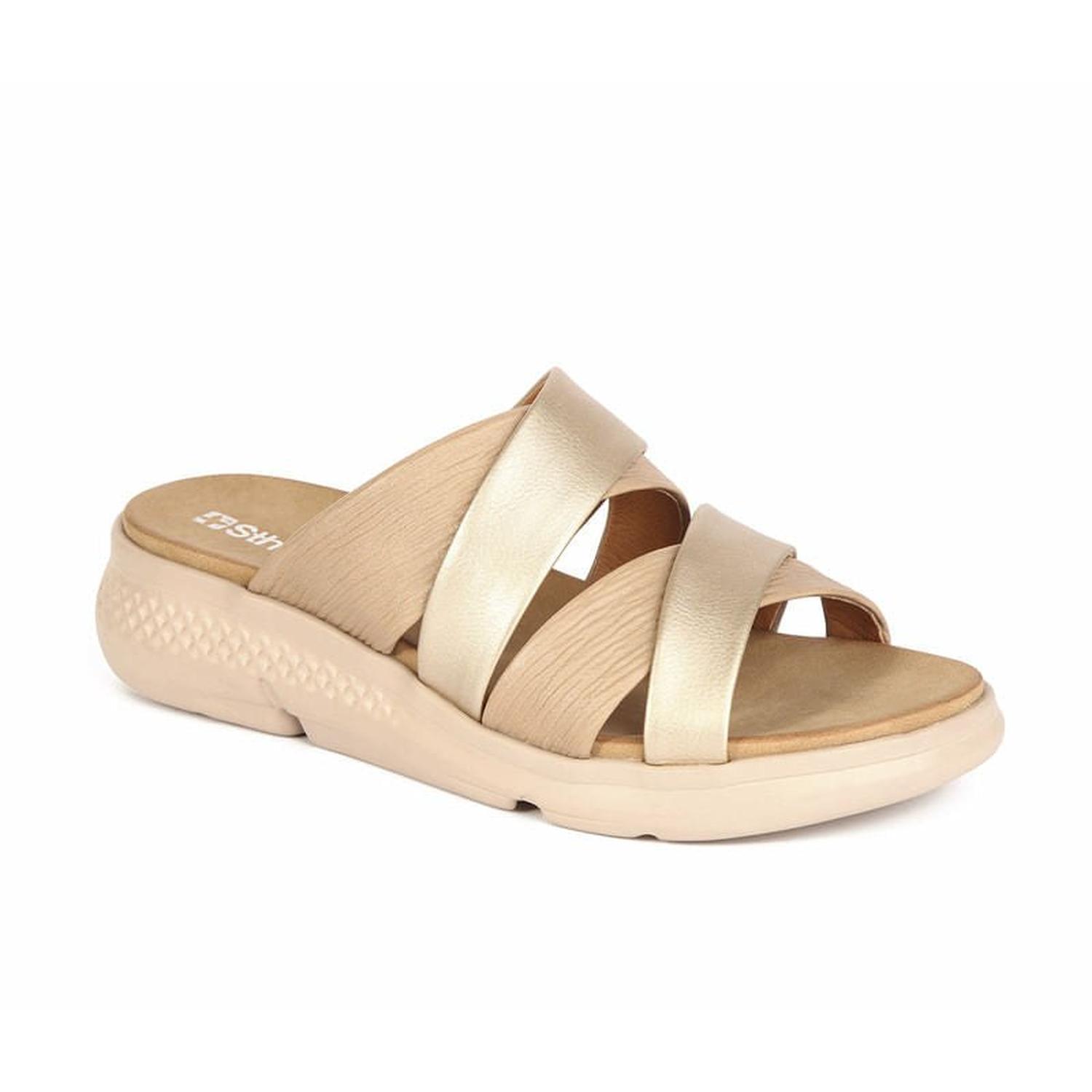 SANDALIA MUJER STHEF CASUAL BEIGE 7782 - 1