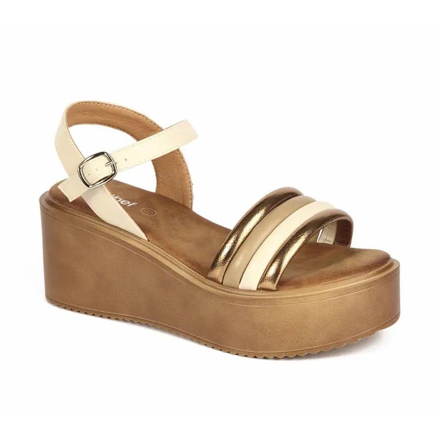 SANDALIA MUJER STHEF CASUAL BEIGE 7781 BEIGE 1106525 - 1