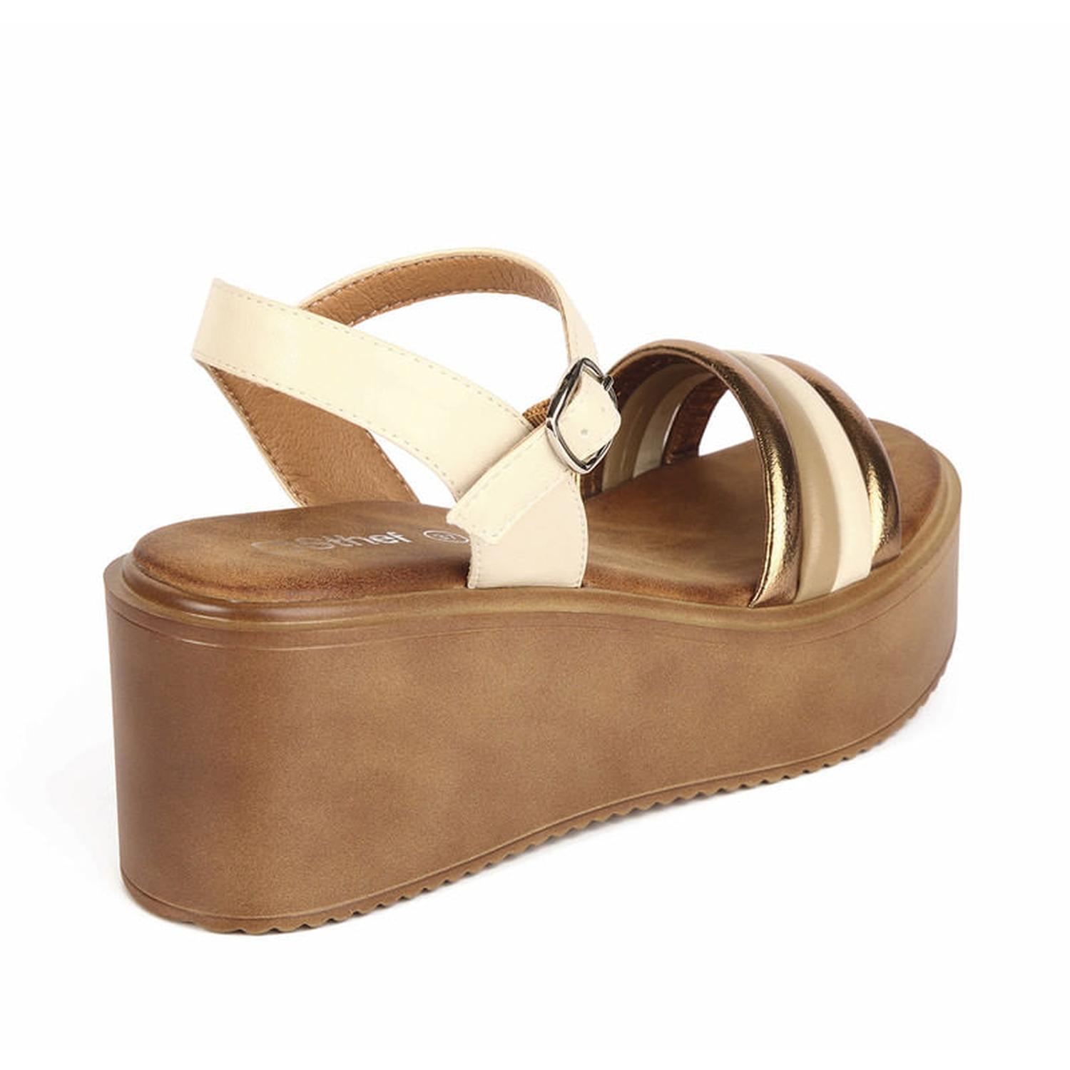 SANDALIA MUJER STHEF CASUAL BEIGE 7781 BEIGE 1106525 - 3