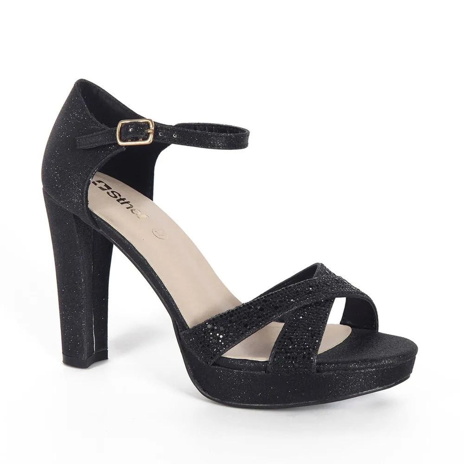 SANDALIAS DE VESTIR MUJER 7500 NEGRO-STHEF - 1