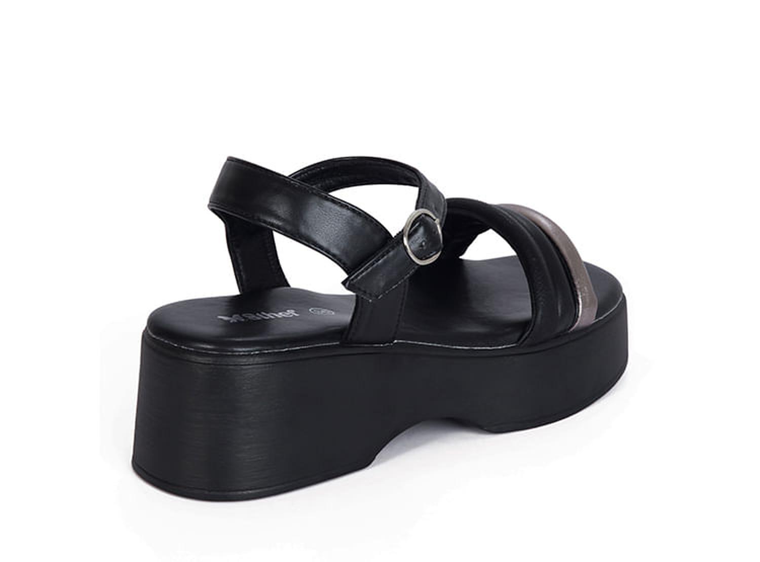 SANDALIA MUJER STHEF CASUAL NEGRO 7827 - 3