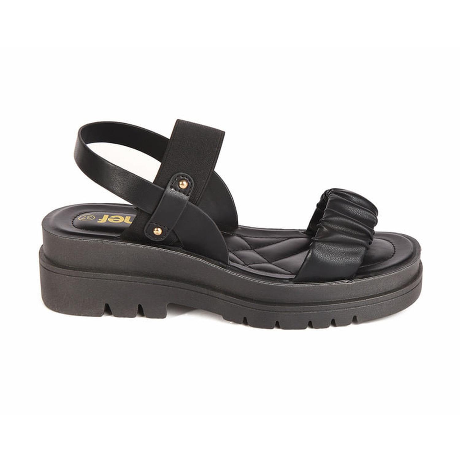 SANDALIA MUJER STHEF CASUAL NEGRO 7828 - 2