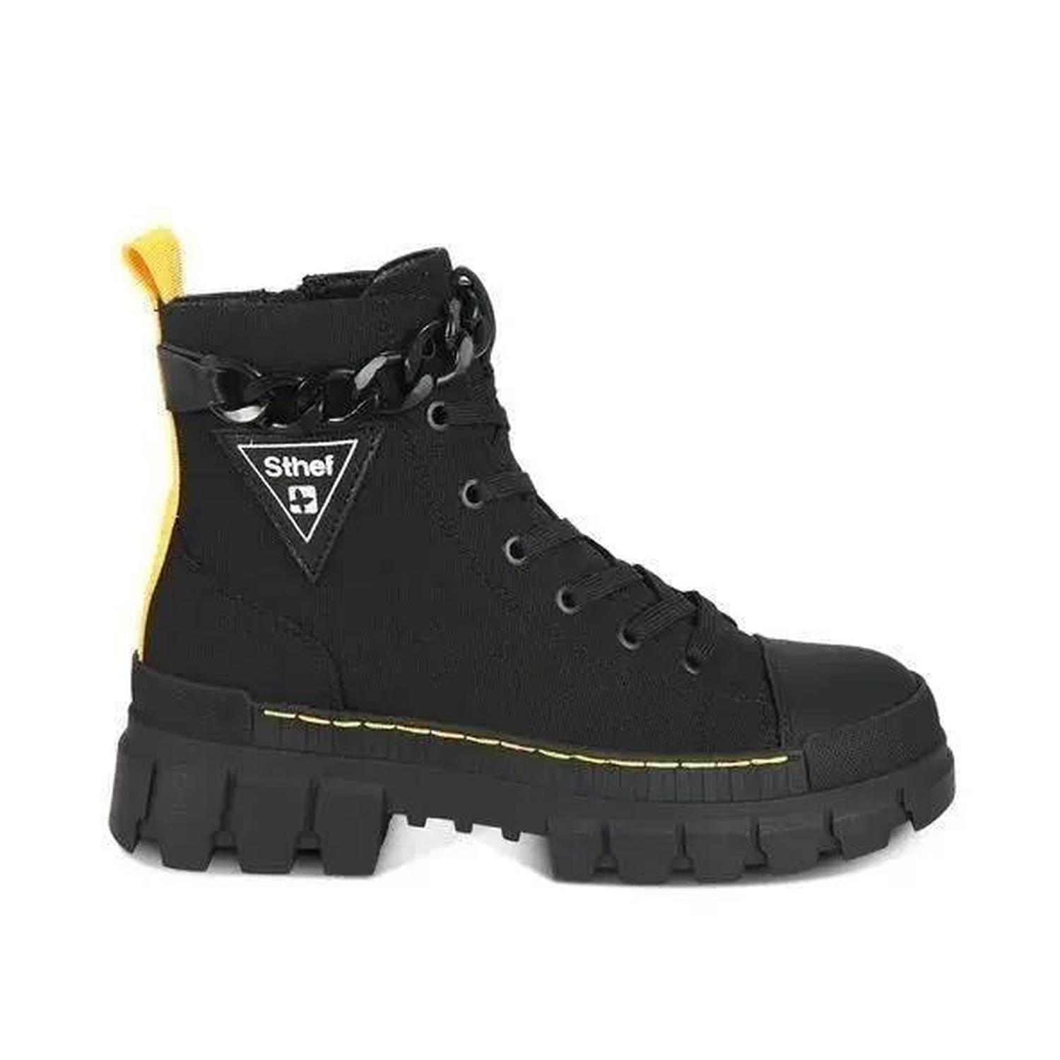 BOTIN MUJER STHEF CASUAL NEGRO 7609 - 1