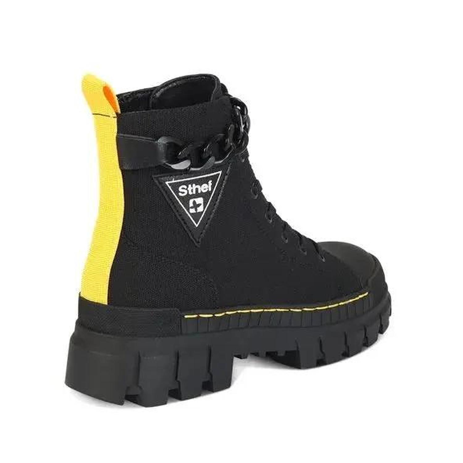 BOTIN MUJER STHEF CASUAL NEGRO 7609 COLOR 1090856 - 4