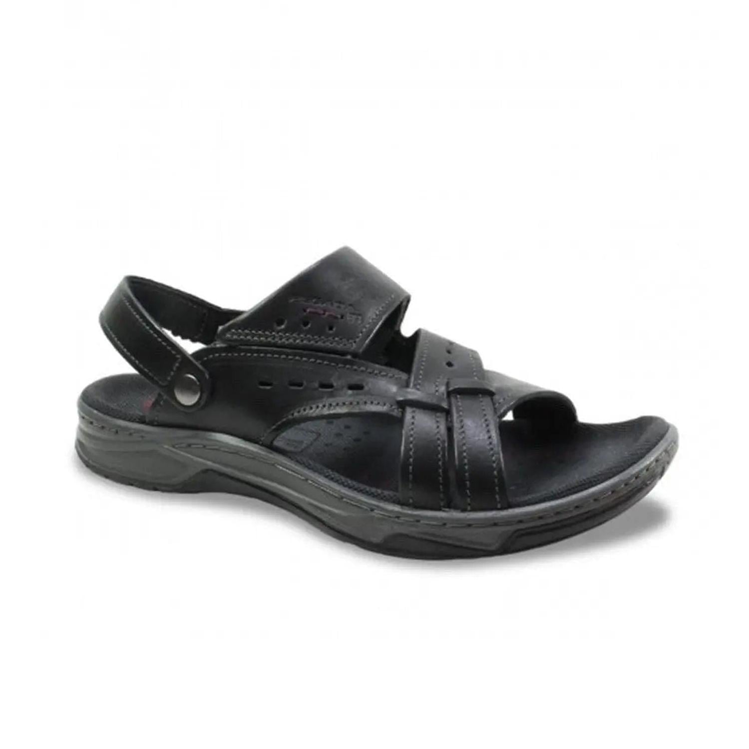 SANDALIA HOMBRE PEGADA PEGADA CASUAL PRETO 132203-06 - 1