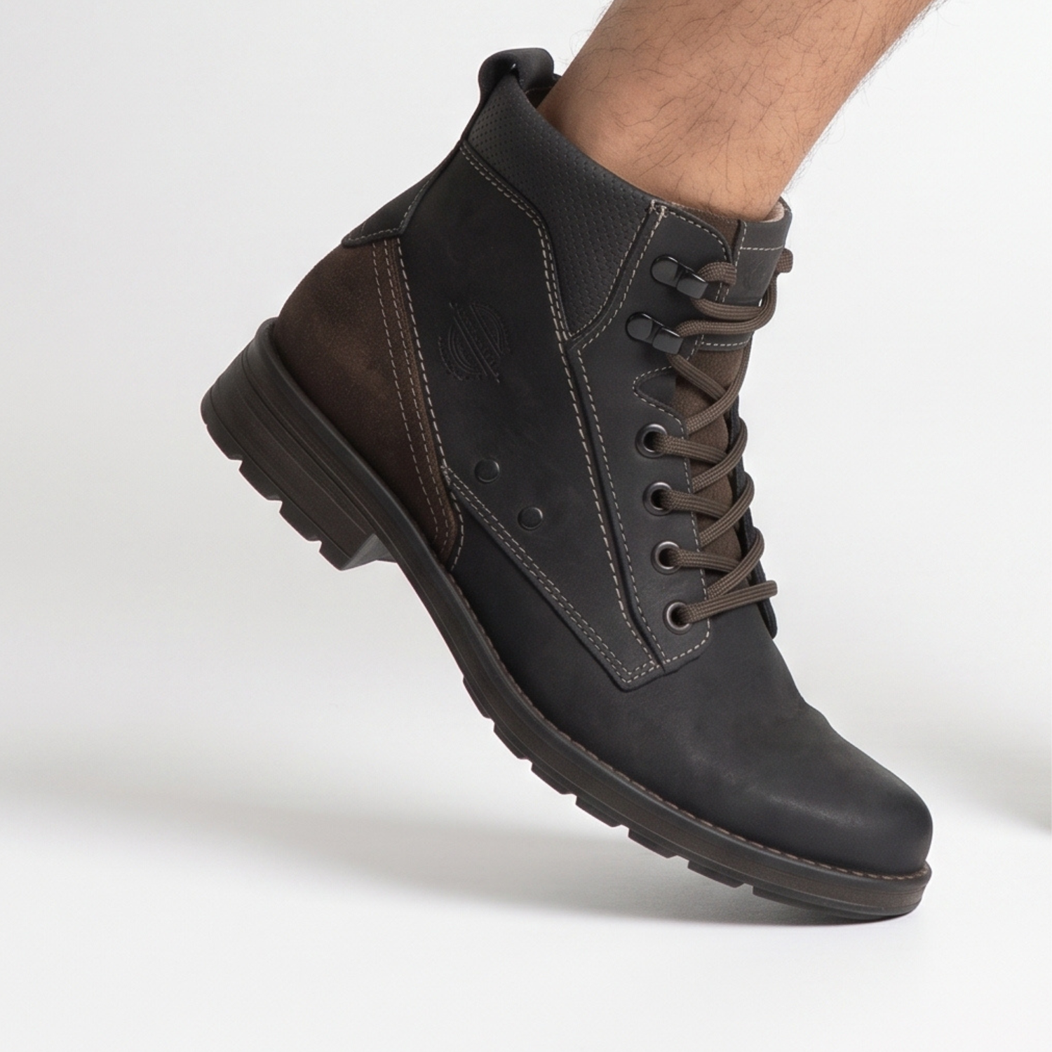 BOTIN HOMBRE PEGADA CUERO COFFE 181301-08 COLOR 1075763 - 2
