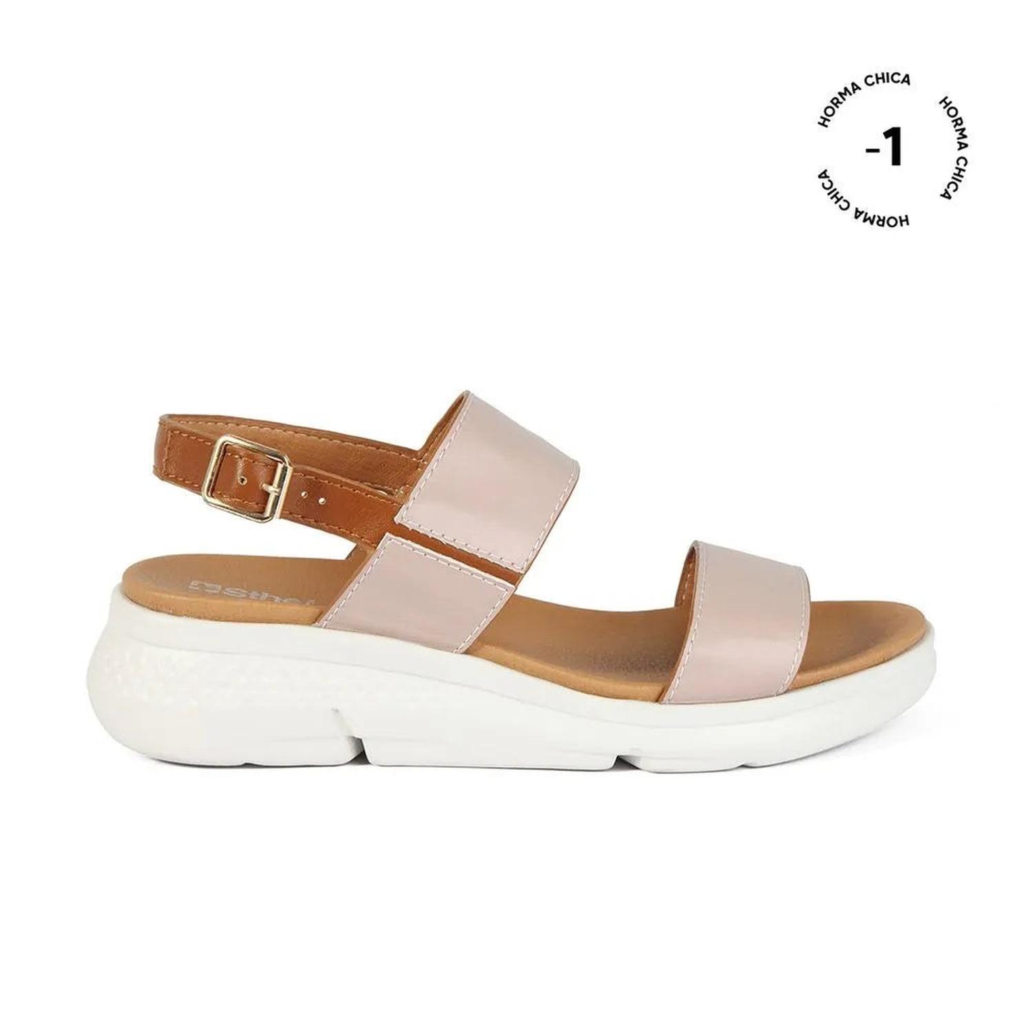 SANDALIA CASUAL MUJER 7530 BEIGE-STHEF - 1