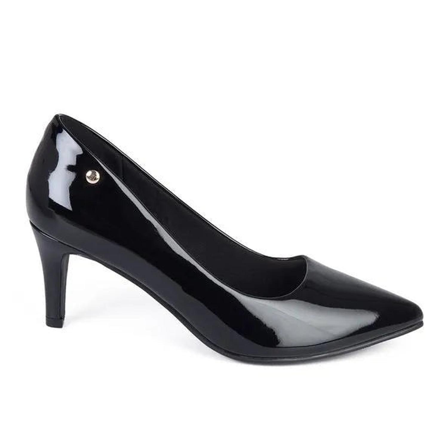 ZAPATO MUJER STHEF VESTIR NEGRO CHAROL 7905 - 1