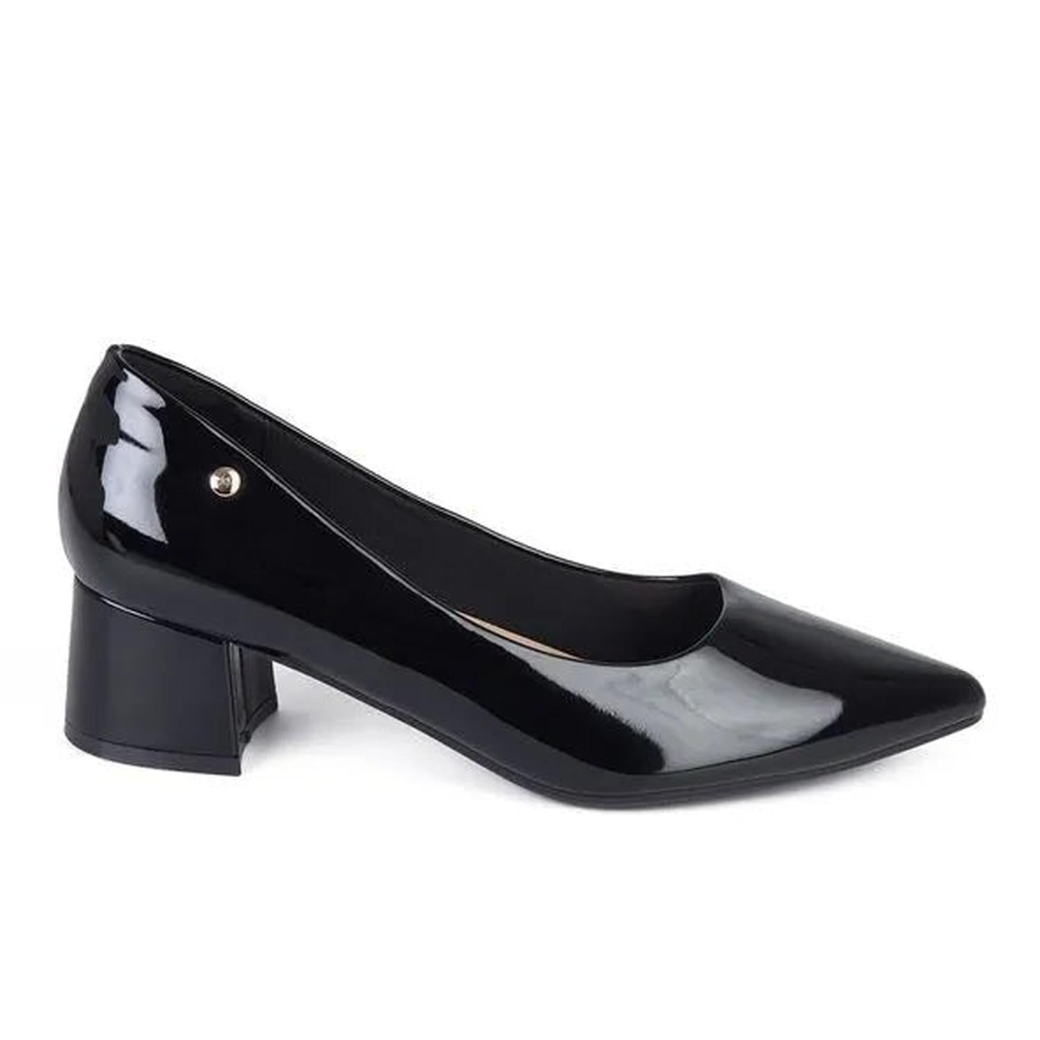 ZAPATO MUJER STHEF VESTIR NEGRO CHAROL 7903 - 1