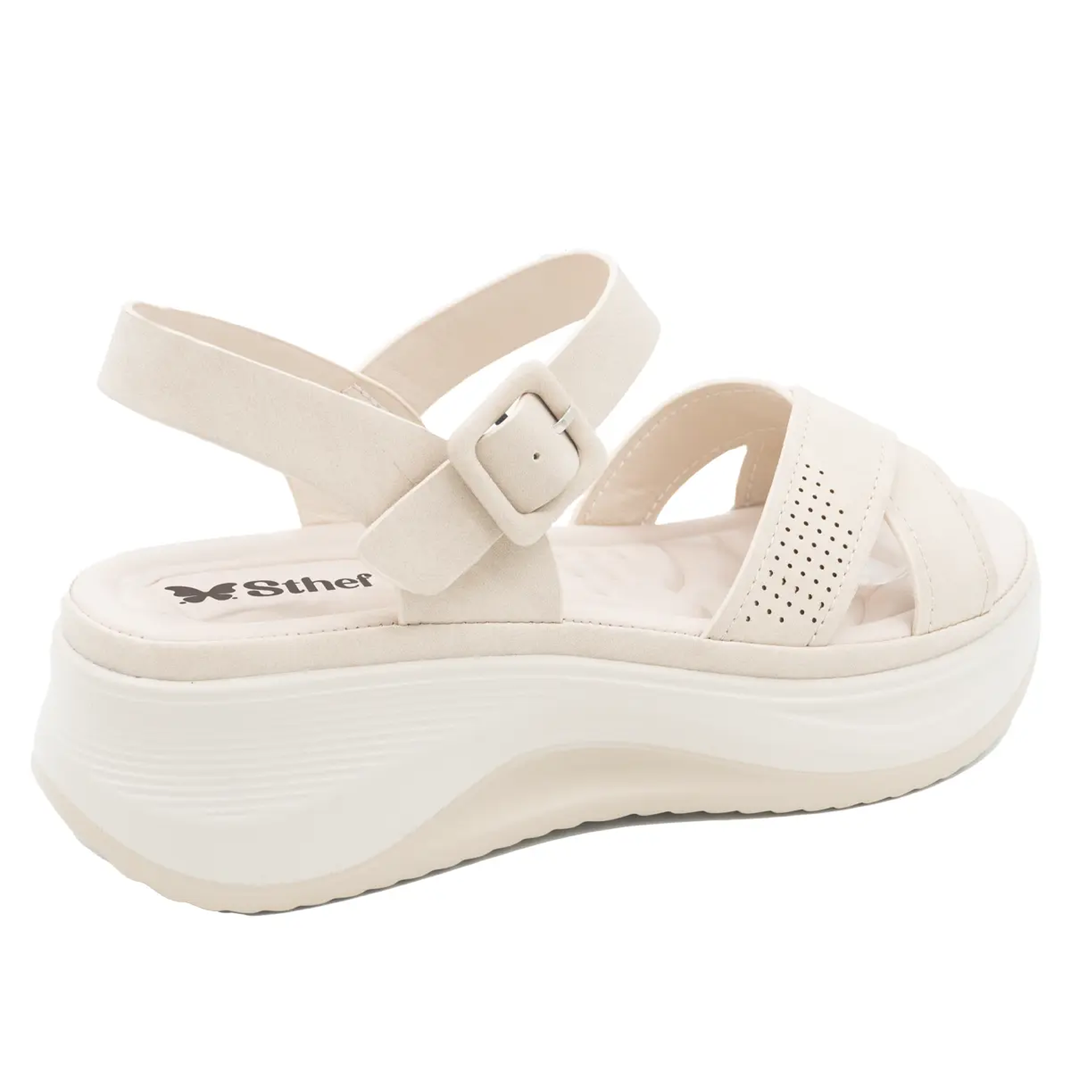 SANDALIA MUJER STHEF CASUAL BEIGE 8207 BEIGE 1137490 - 3