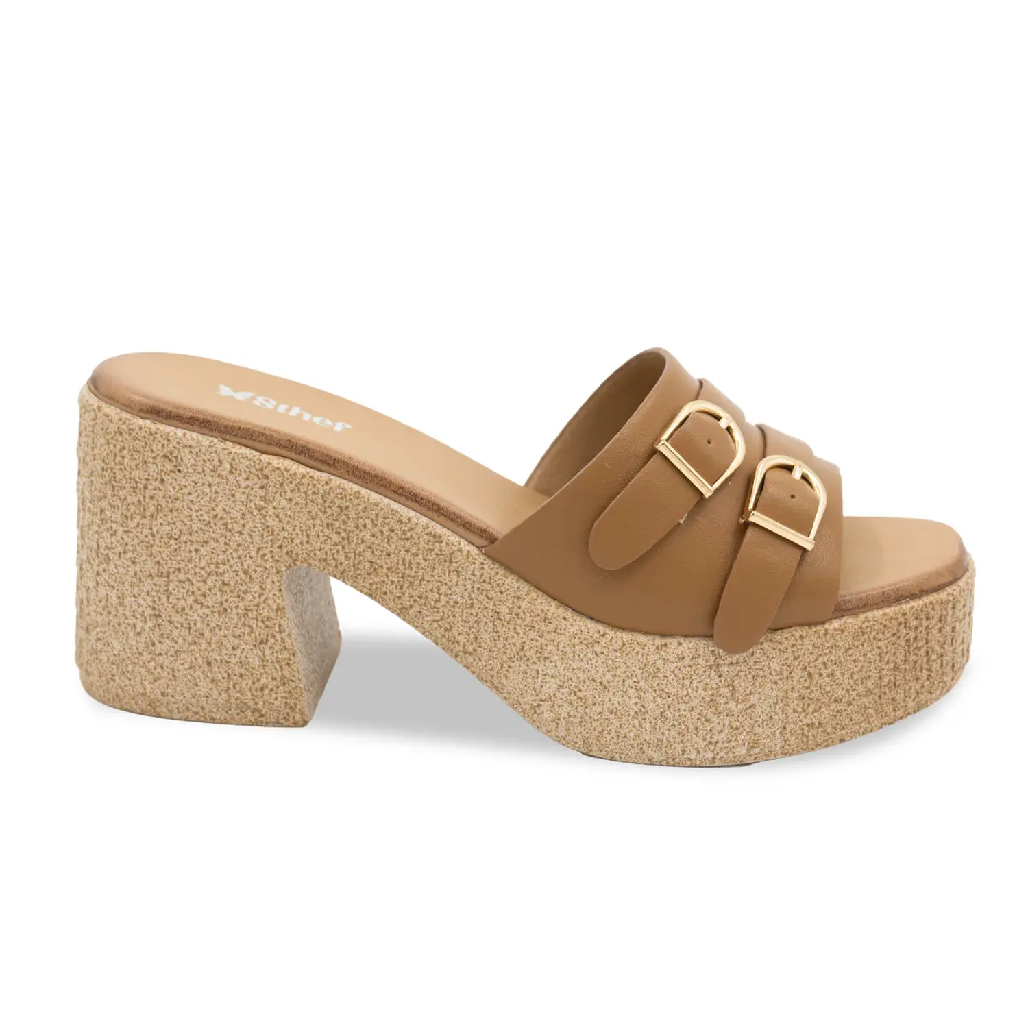 SANDALIA MUJER STHEF CASUAL CAMEL 8154 MARRÓN 1136447 - 2