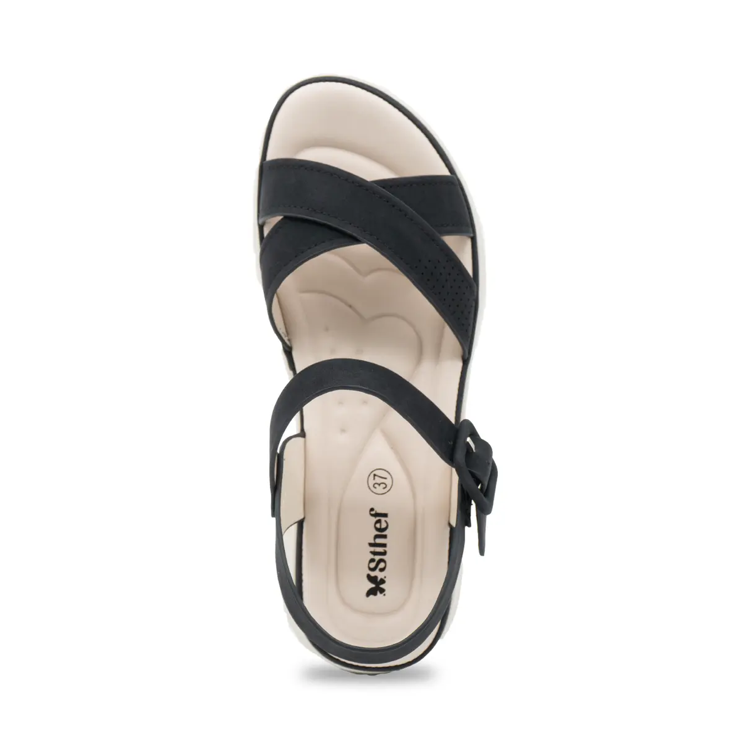 SANDALIA MUJER STHEF CASUAL NEGRO 8207 NEGRO 1137485 - 4