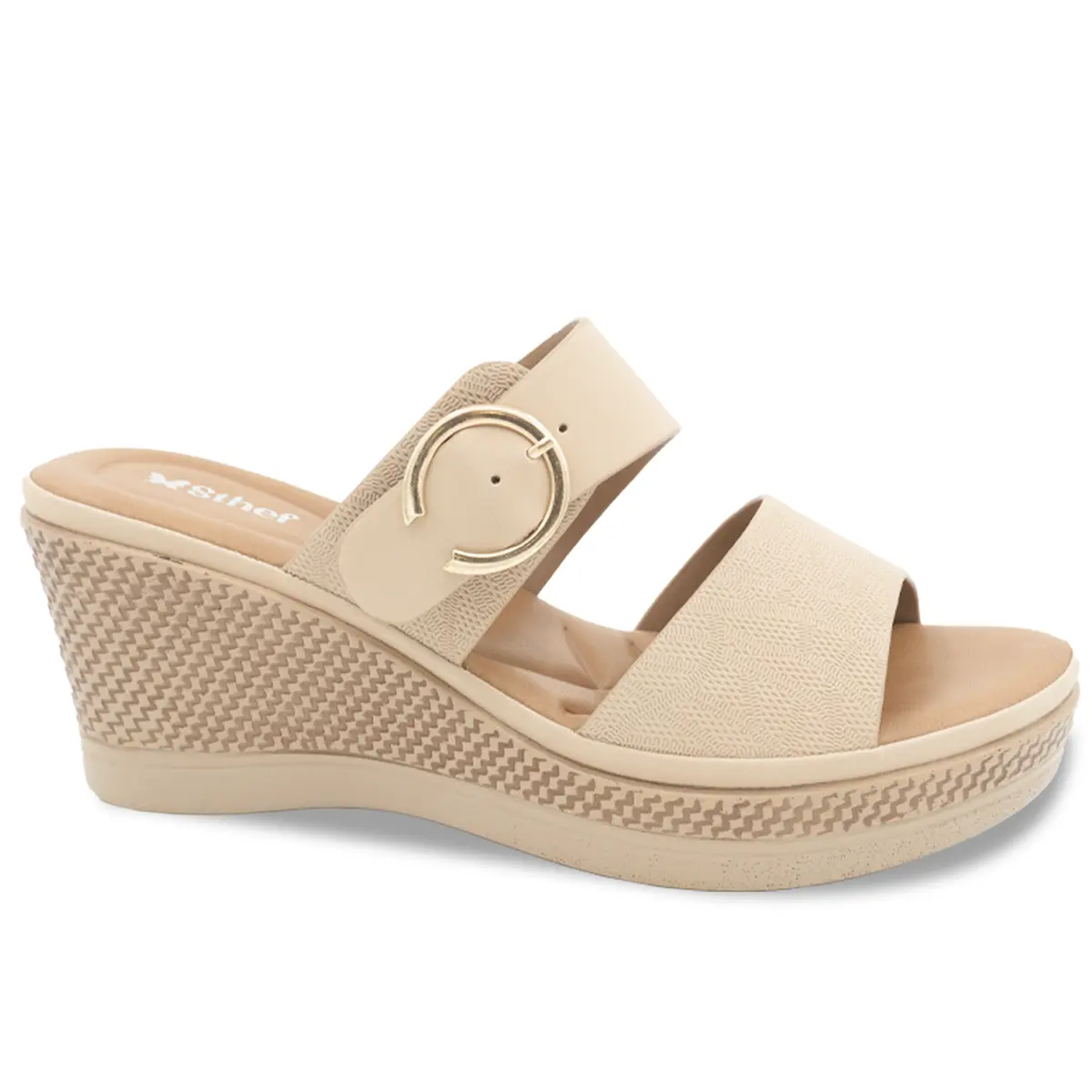 SANDALIA MUJER STHEF CASUAL BEIGE 8175 BEIGE 1137421 - 2
