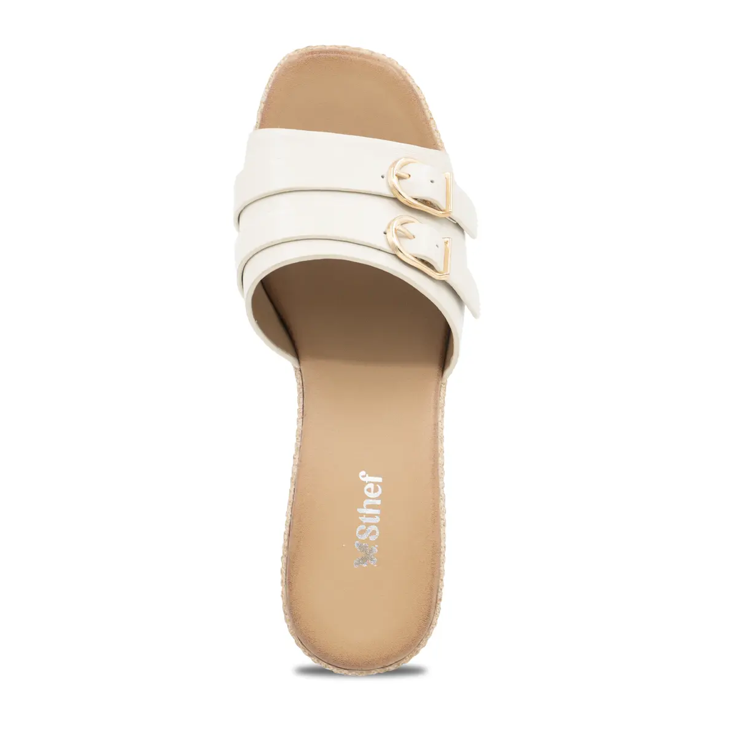 SANDALIA MUJER STHEF CASUAL OFF WHITE 8154 BLANCO 1136452 - 4