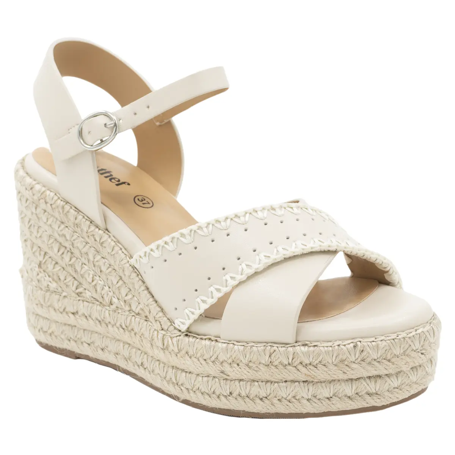 SANDALIA MUJER STHEF CASUAL OFF WHITE 8214 BLANCO 1137645 - 1