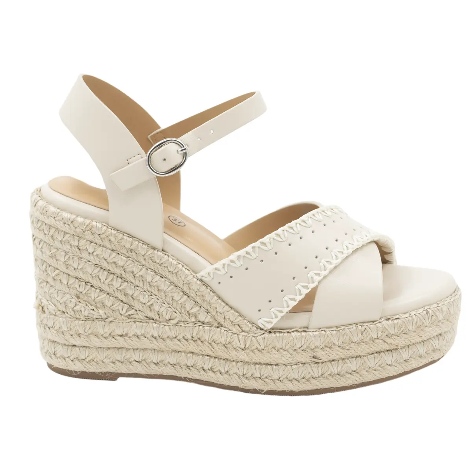 SANDALIA MUJER STHEF CASUAL OFF WHITE 8214 BLANCO 1137645 - 2