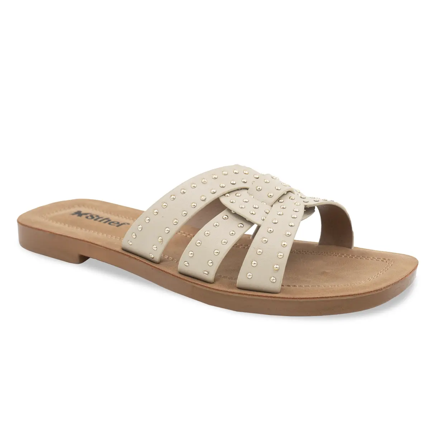 SANDALIA MUJER STHEF CASUAL OFF WHITE 8179 - 1