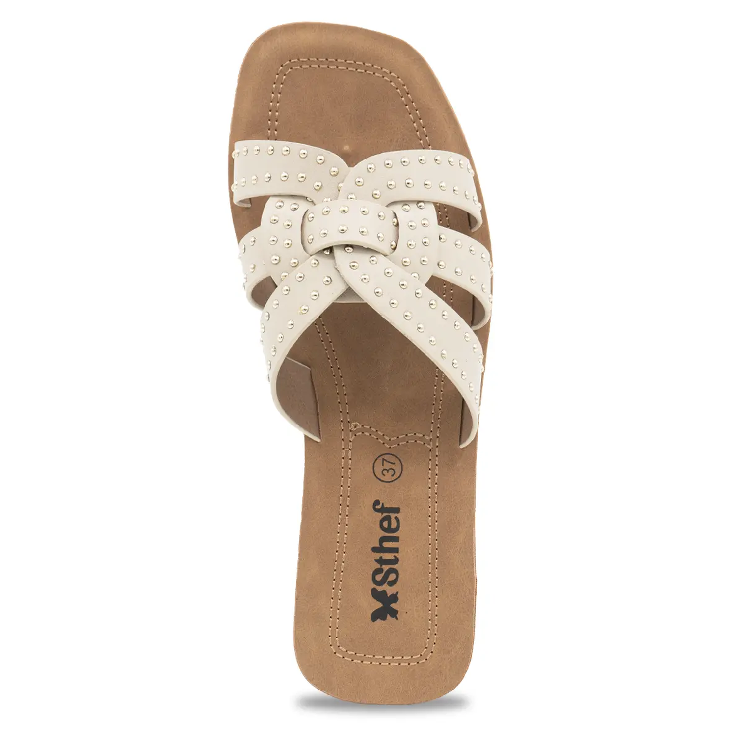 SANDALIA MUJER STHEF CASUAL OFF WHITE 8179 BLANCO 1137454 - 4