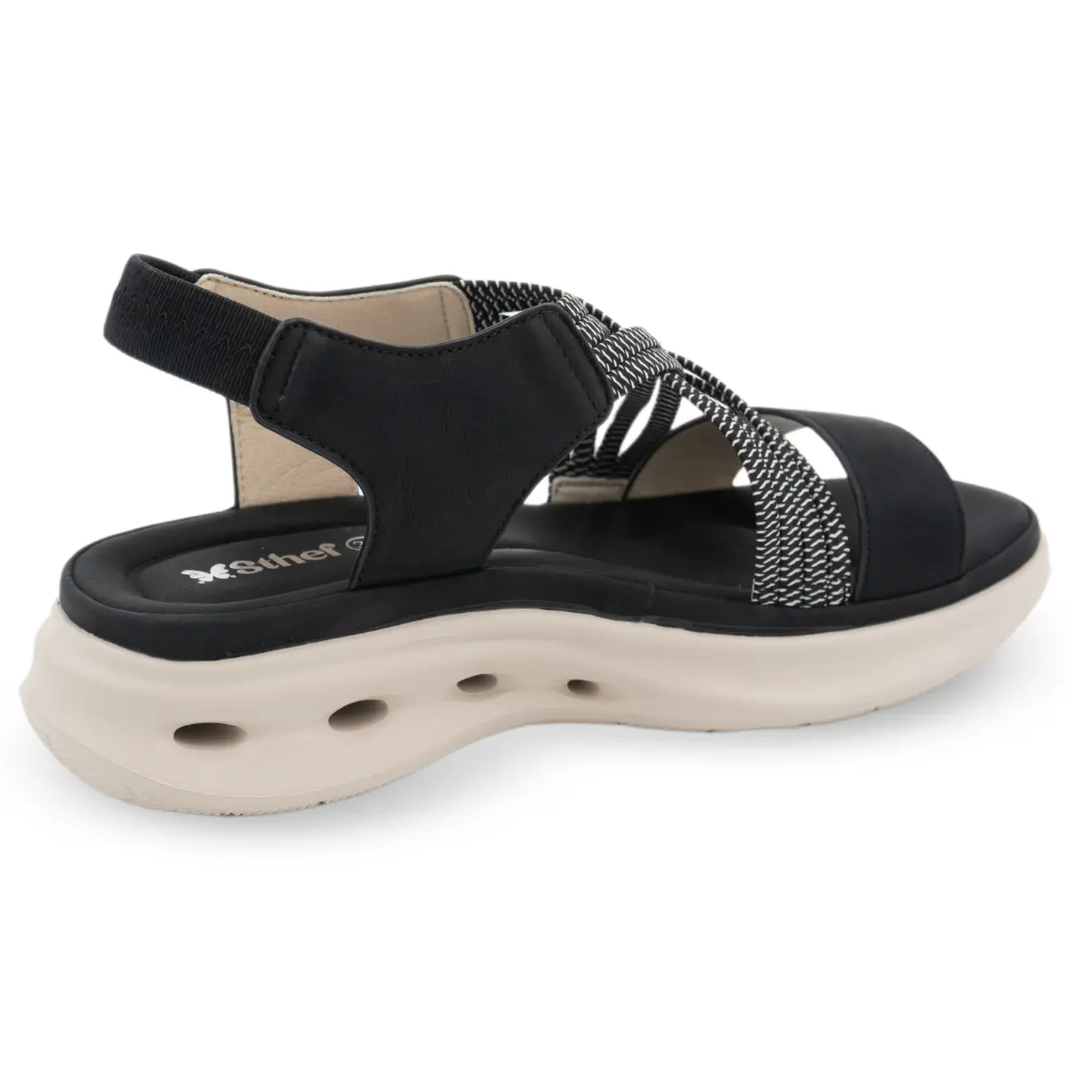 SANDALIA MUJER STHEF CASUAL NEGRO 8150 NEGRO 1136158 - 3