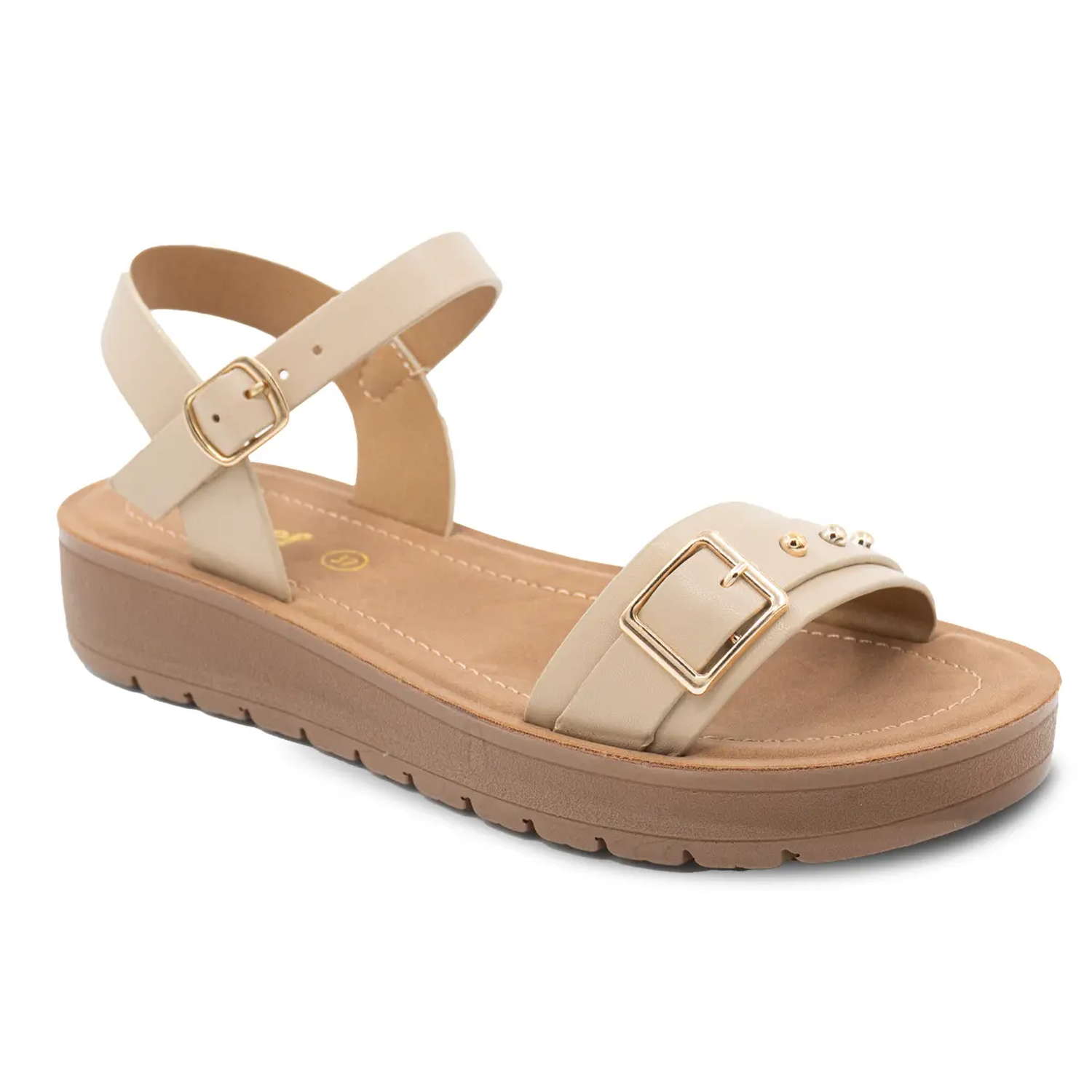 SANDALIA MUJER STHEF CASUAL BEIGE 8157 - 1