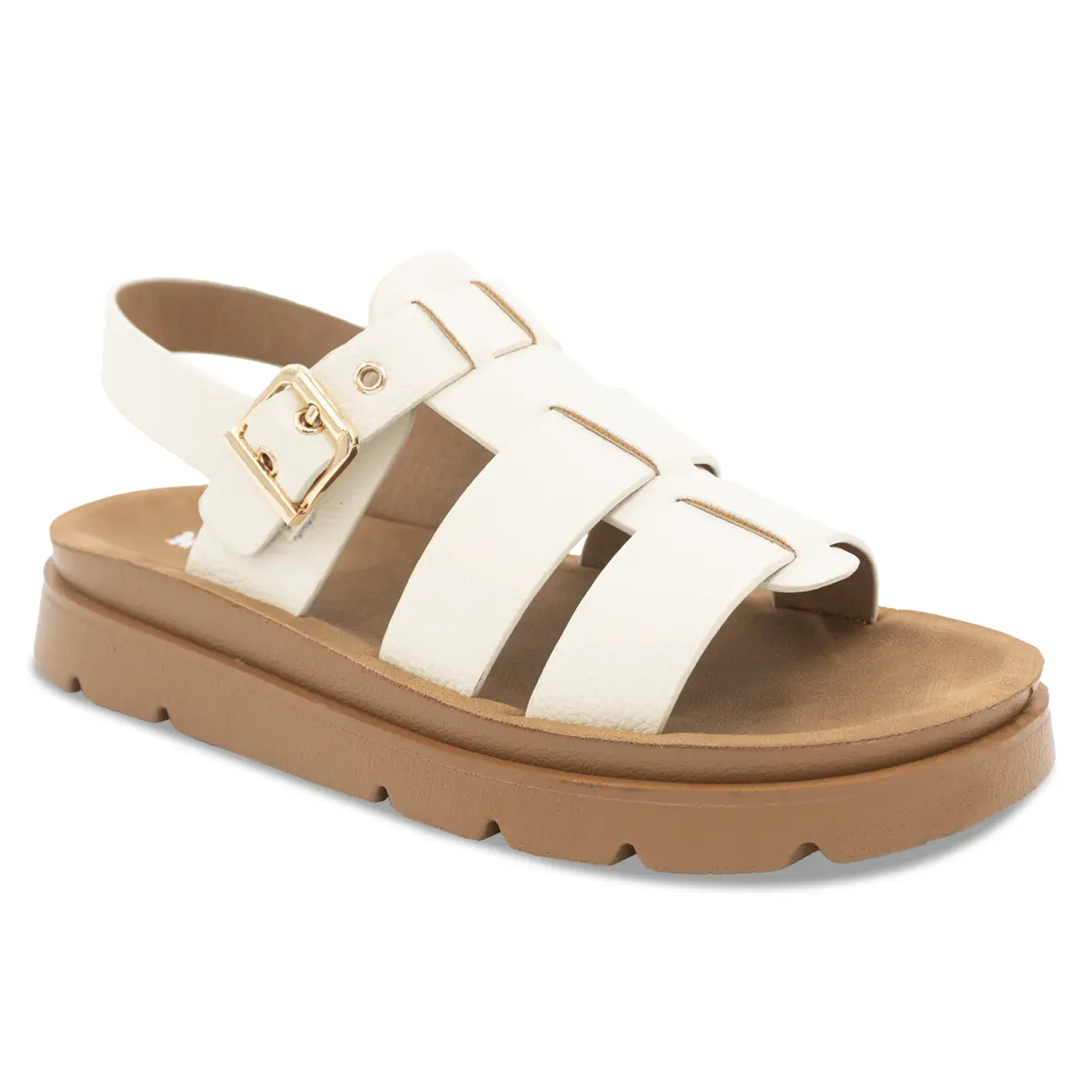 SANDALIA MUJER STHEF CASUAL OFF WHITE 8169 - 1