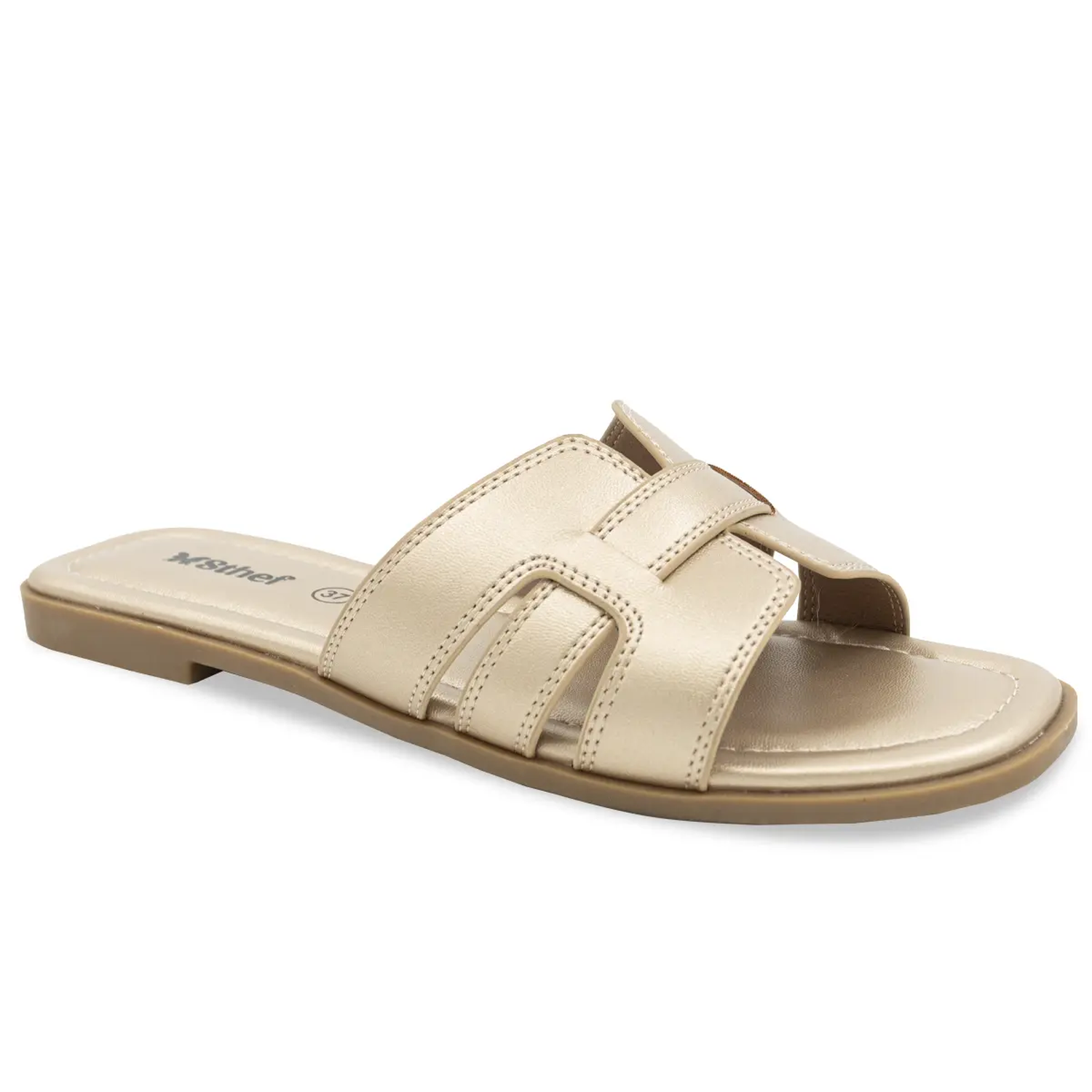 SANDALIA MUJER STHEF CASUAL DORADO 8174 - 1