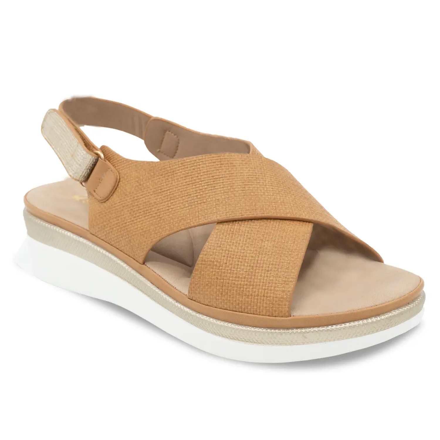 SANDALIA MUJER STHEF CASUAL CAMEL 8180 MARRÓN 1137465 - 1