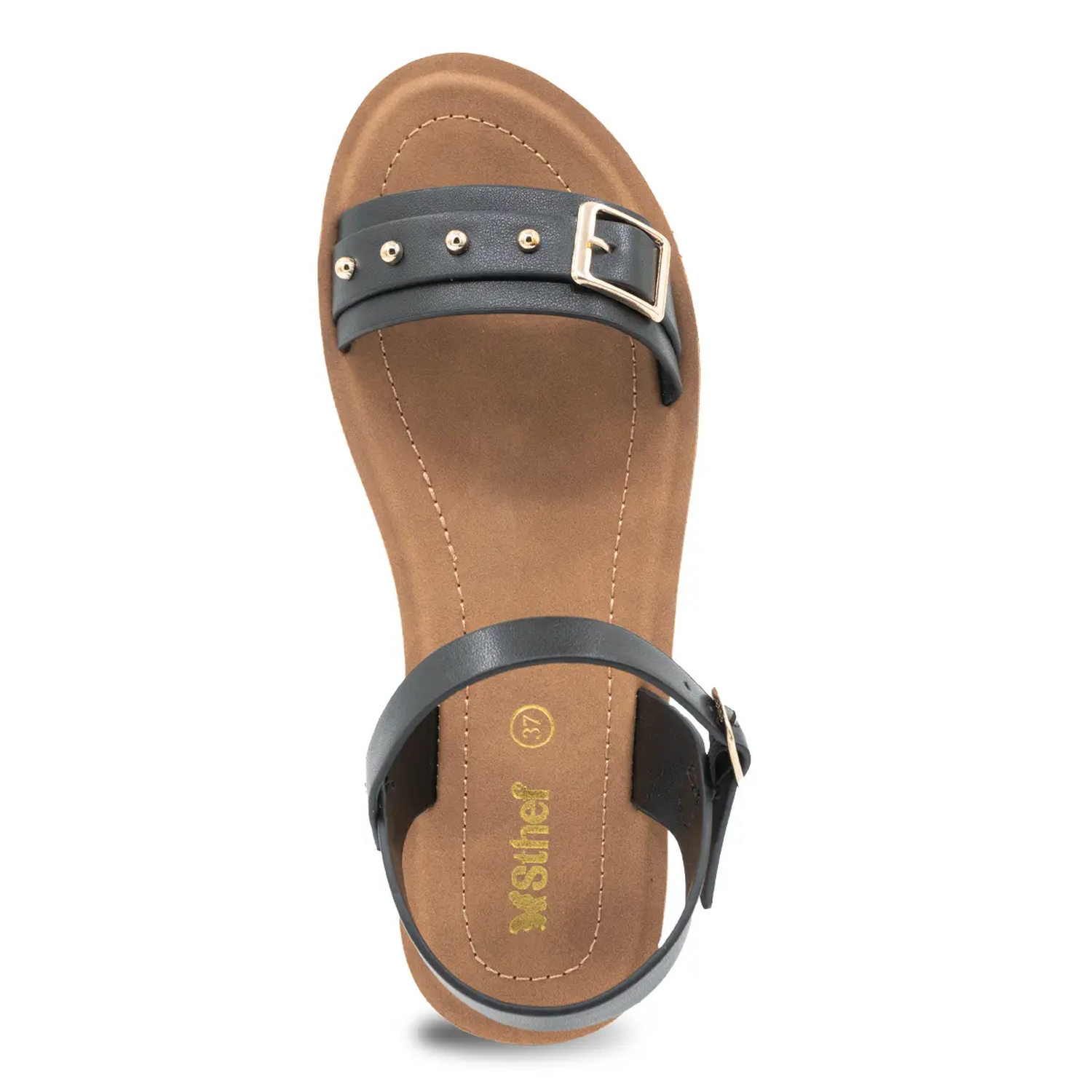 SANDALIA MUJER STHEF CASUAL NEGRO 8157 NEGRO 1137302 - 4