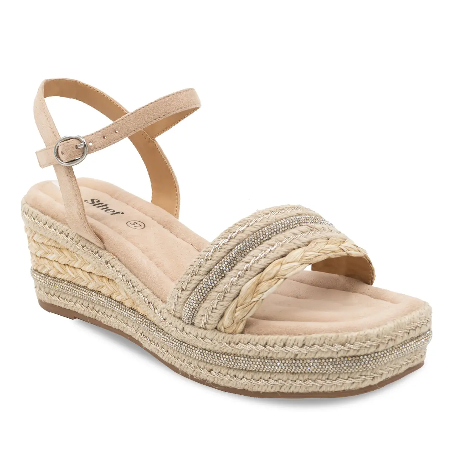 SANDALIA MUJER STHEF CASUAL BEIGE 8213 - 1