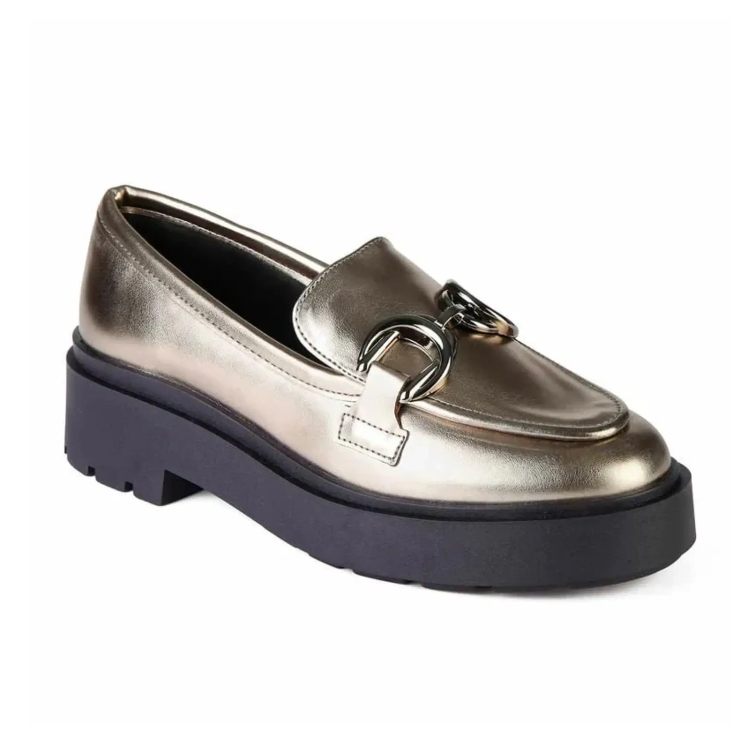 MOCASIN MUJER MIKAELA PRATA VELHO 20055-15 - 1