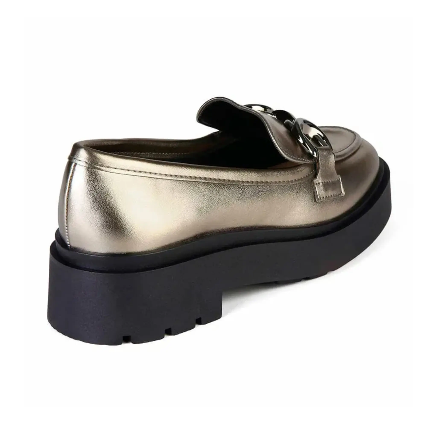MOCASIN MUJER MIKAELA PRATA VELHO 20055-15 NEGRO 1120511 - 4