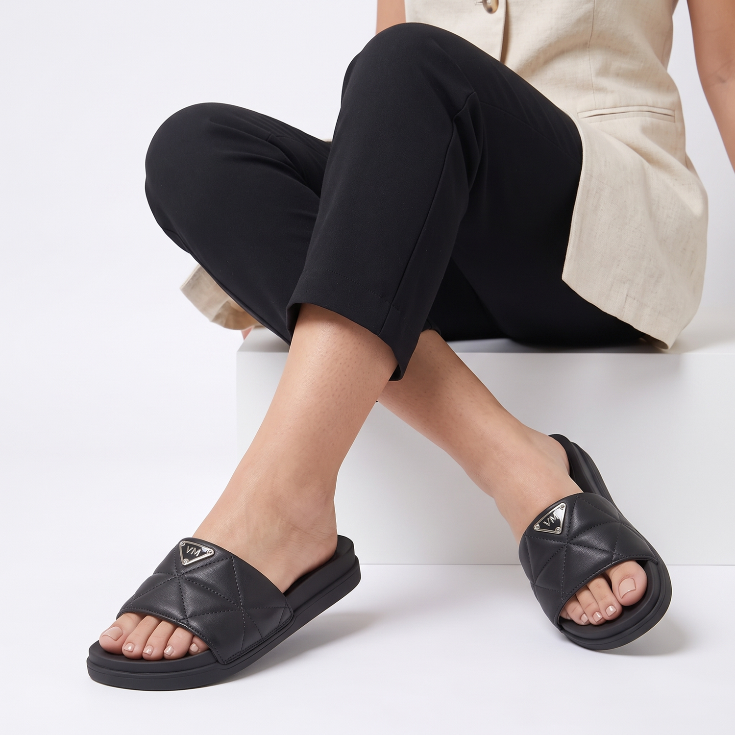 SANDALIAS MUJER 21-18201-01 PRETO MULTICOLOR 1082379 - 2