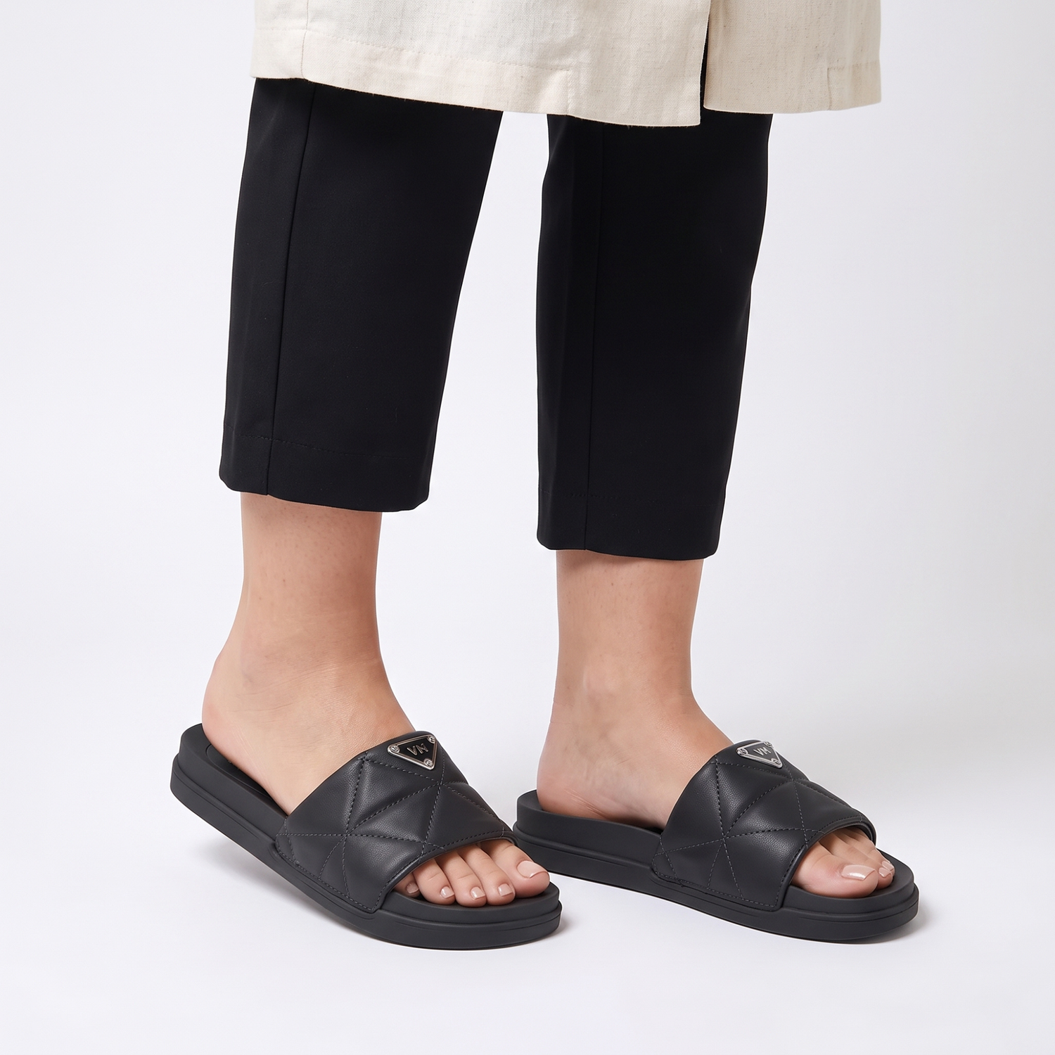 SANDALIAS MUJER 21-18201-01 PRETO MULTICOLOR 1082379 - 3