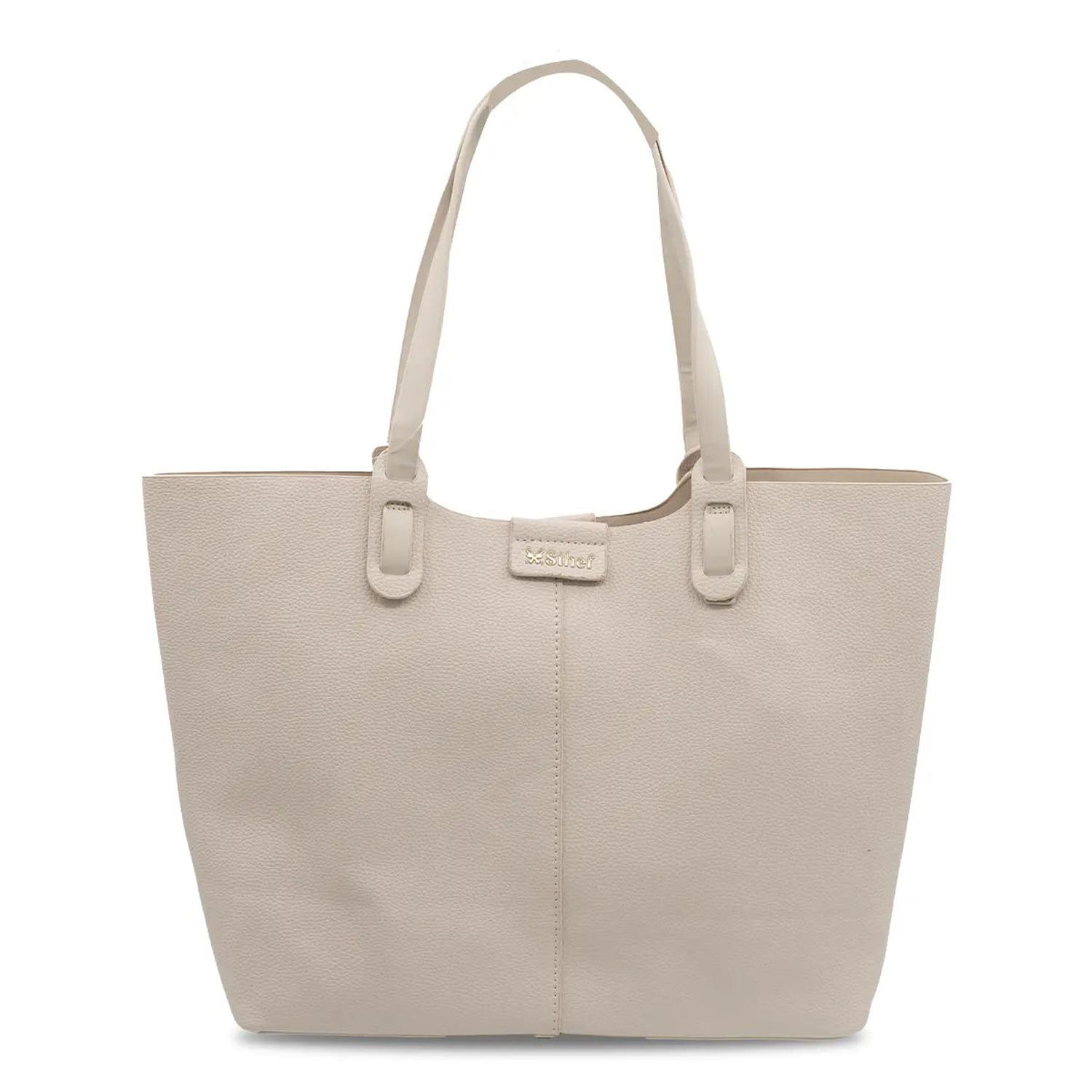 CARTERA CASUAL MUJER OFF WHITE STHEF 8237 BEIGE 1137768 - 8