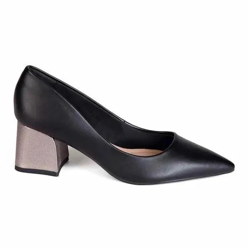 ZAPATO MUJER MIKAELA VESTIR PRETO/GRAFITE 20462-01 - 1