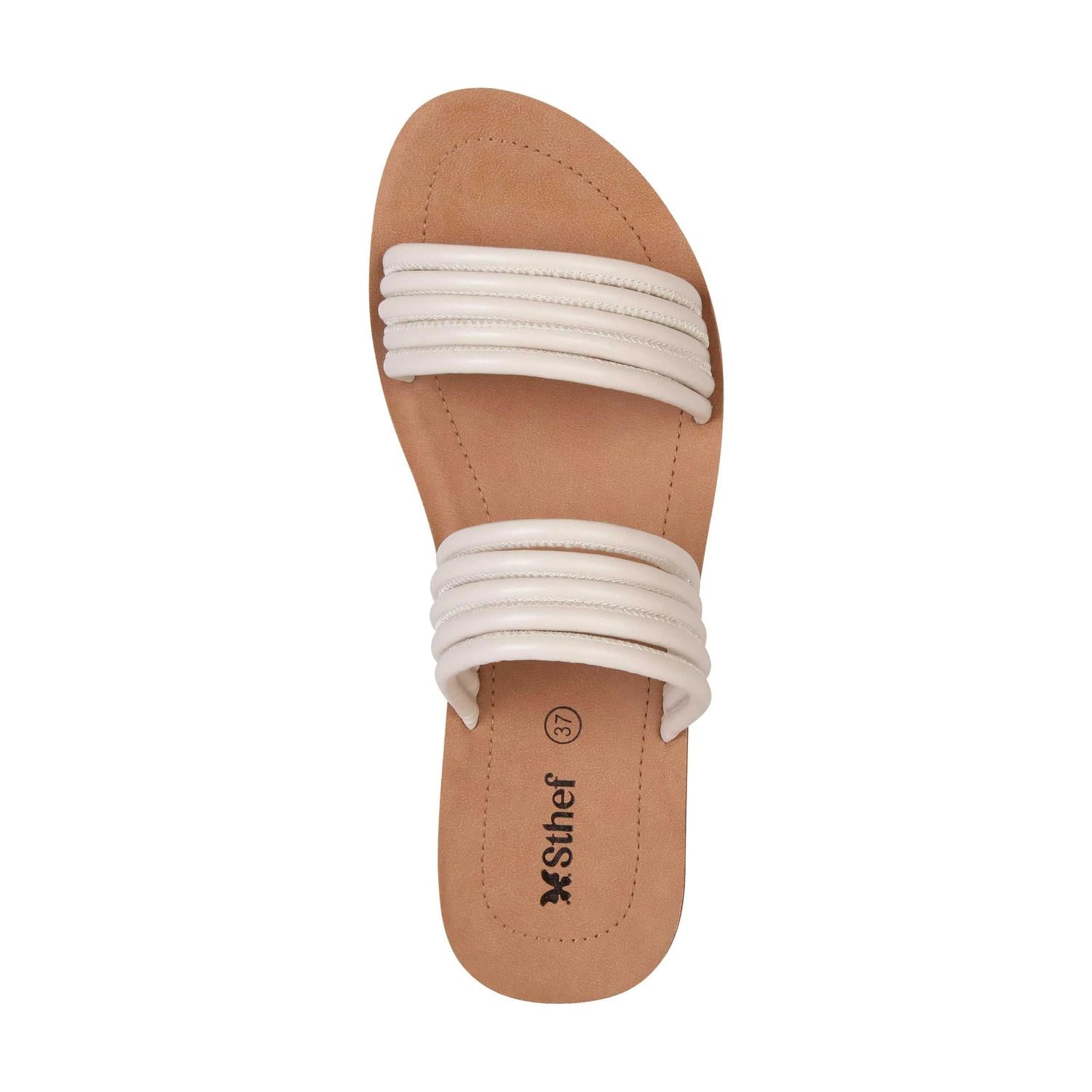 SANDALIA MUJER STHEF CASUAL OFF WHITE 8022 BLANCO 1123037 - 3