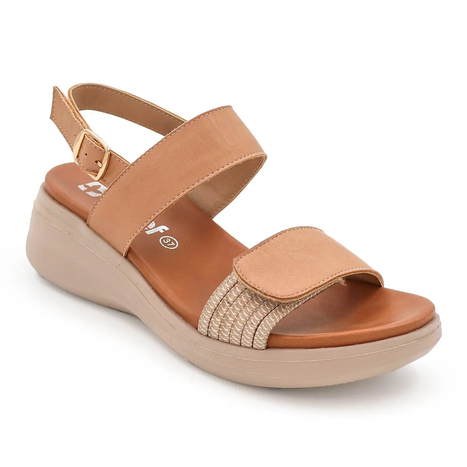 SANDALIA MUJER STHEF CASUAL BEIGE 8013 - 1