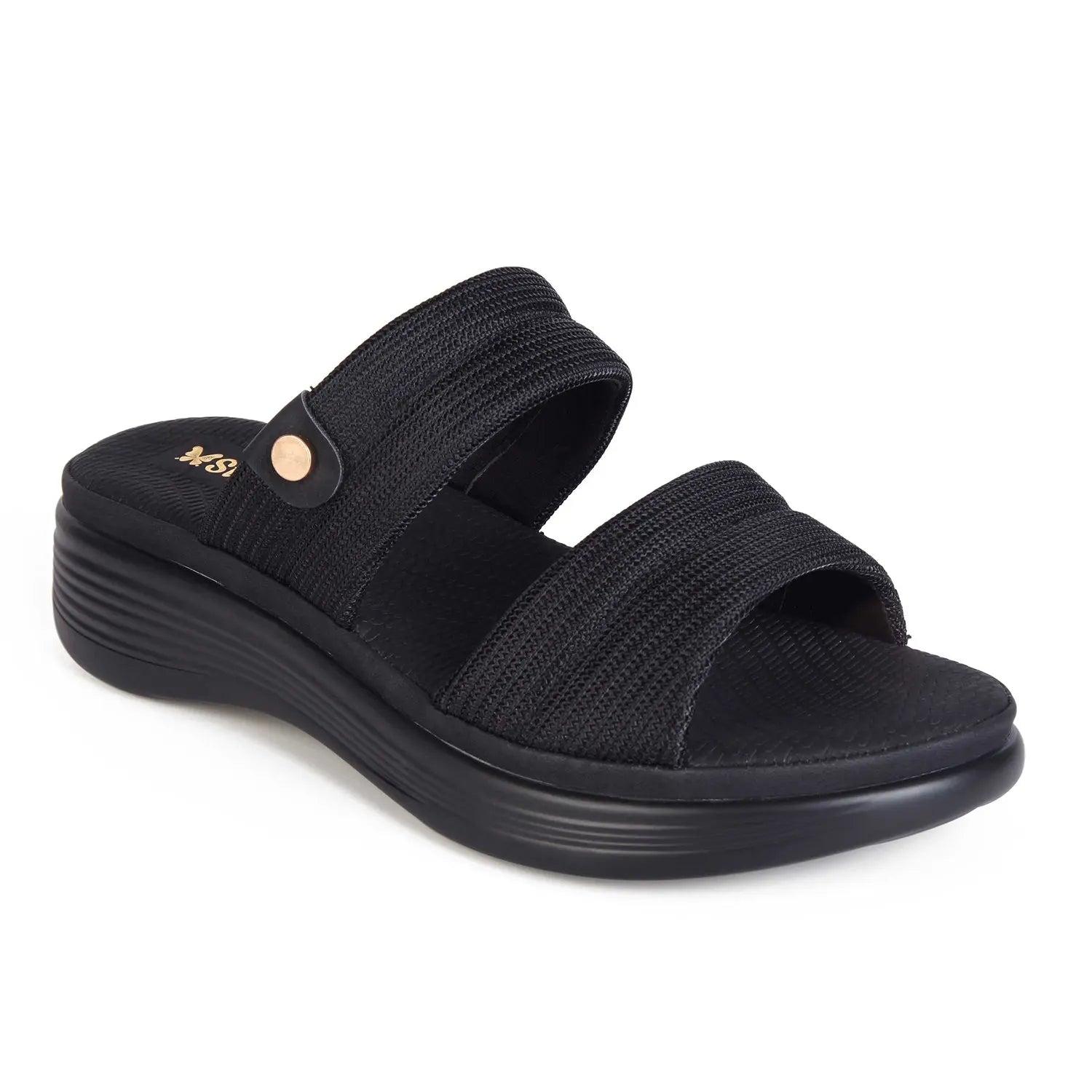 SANDALIA MUJER STHEF CASUAL NEGRO 8027 - 1