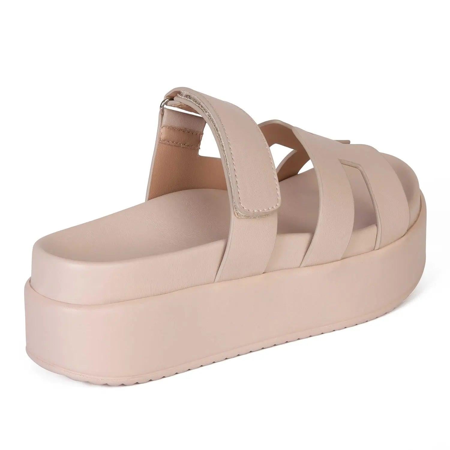 SANDALIA MUJER STHEF CASUAL BEIGE 8005 COLOR BEIGE - 1121543 - 3