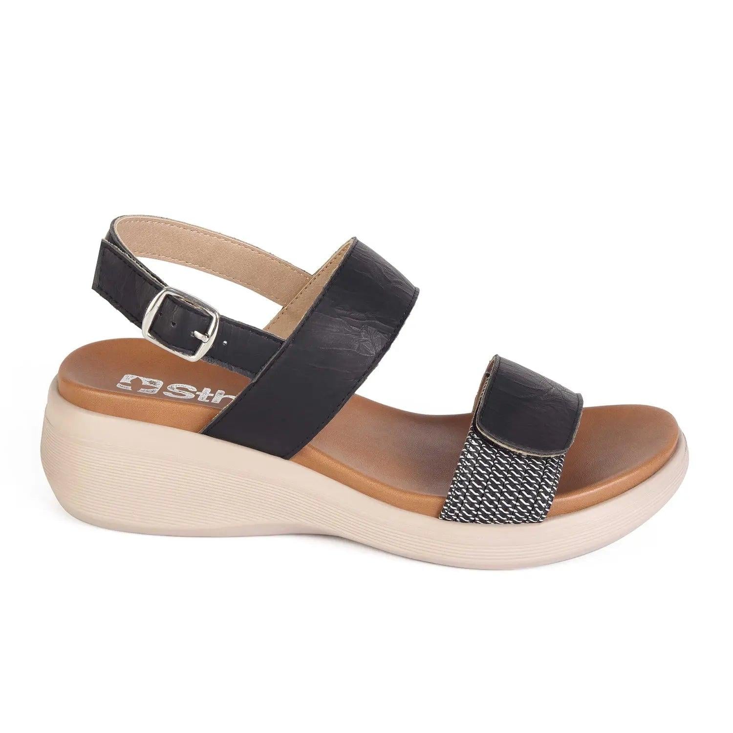 SANDALIA MUJER STHEF CASUAL NEGRO 8013 NEGRO 1121653 - 1