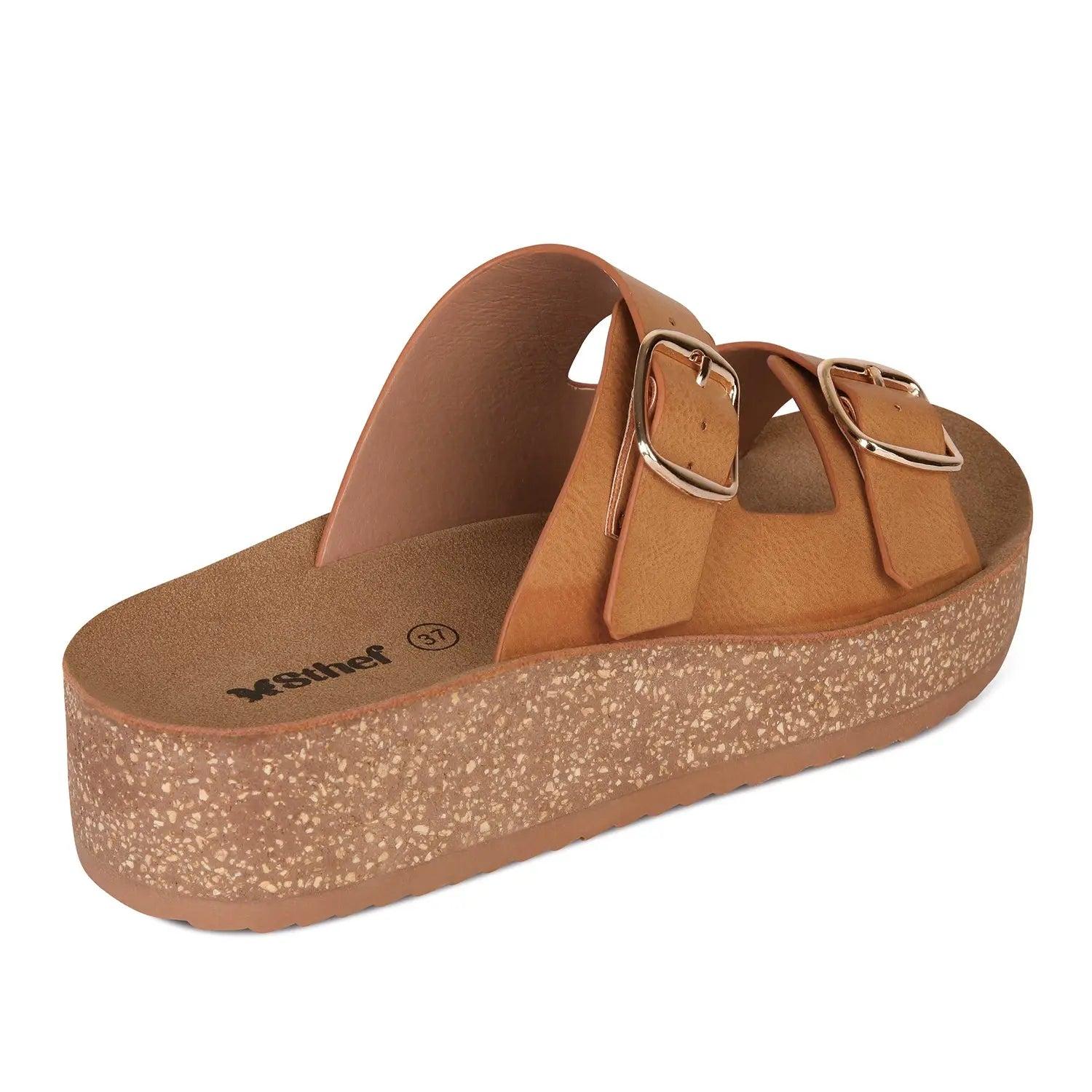 SANDALIA MUJER STHEF CASUAL MARRON 8018 MARRÓN 1122970 - 3