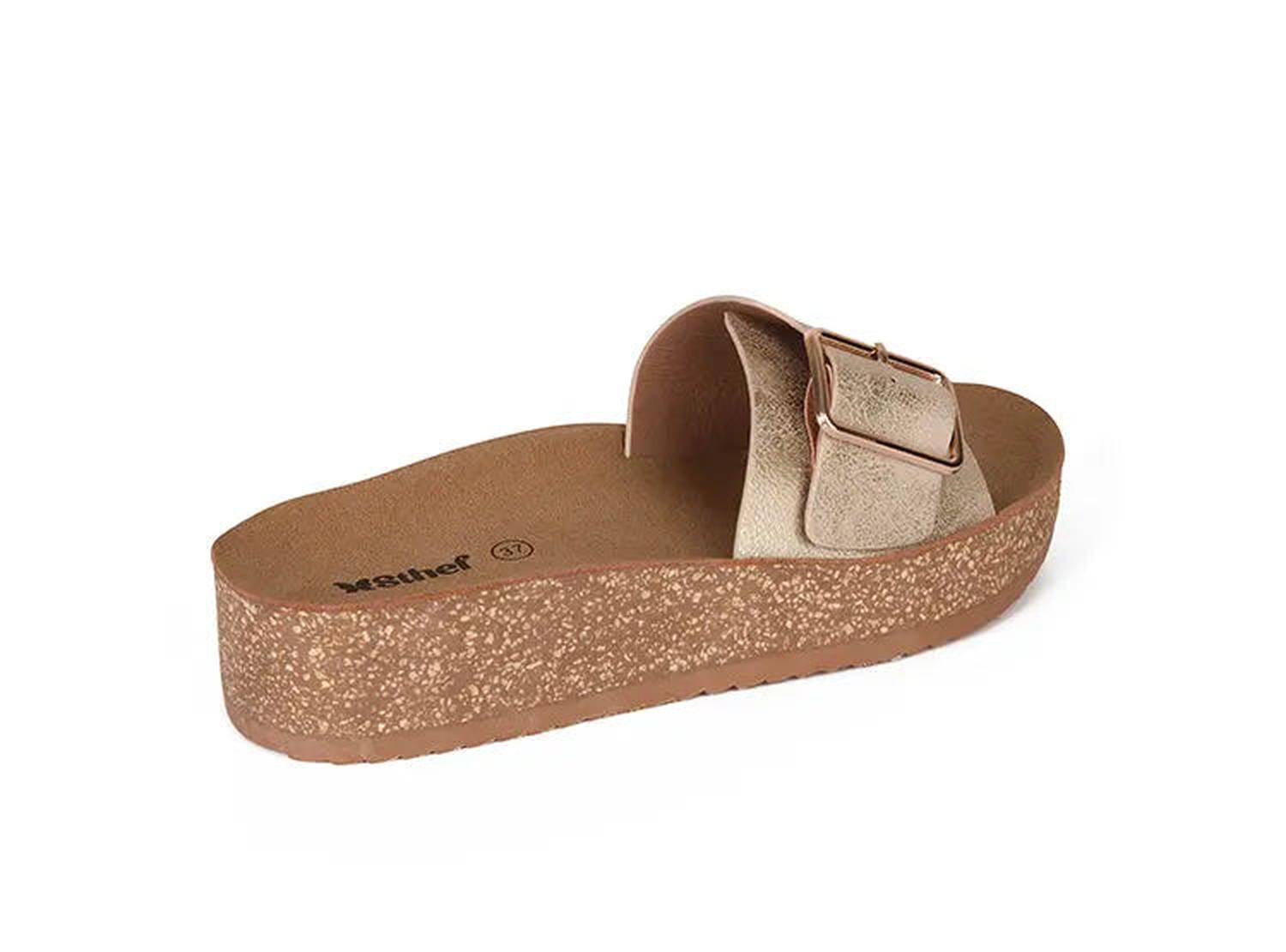 SANDALIA MUJER STHEF CASUAL DORADO 8019 COLOR DORADO - 1122994 - 3