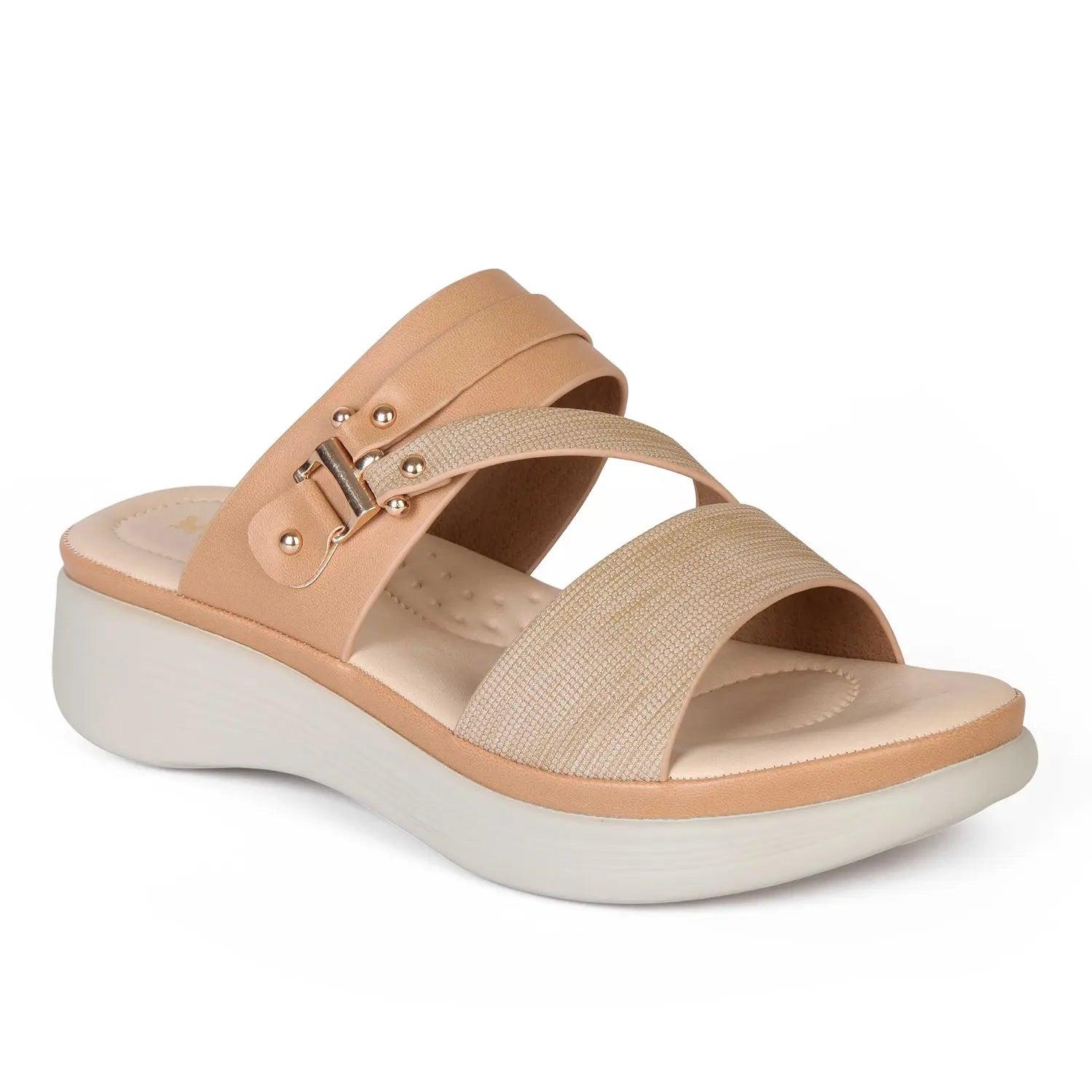 SANDALIA MUJER STHEF CASUAL CAMEL 8028 - 1