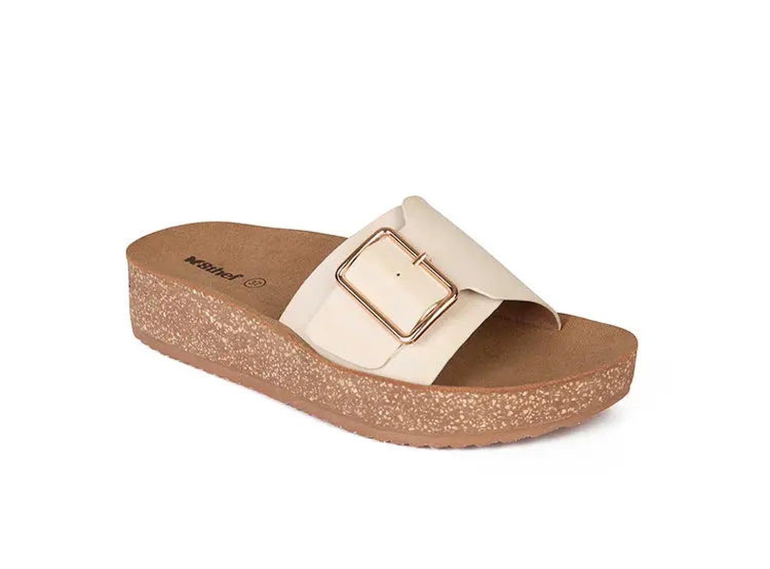 SANDALIA MUJER STHEF CASUAL OFF WHITE 8019 - 1